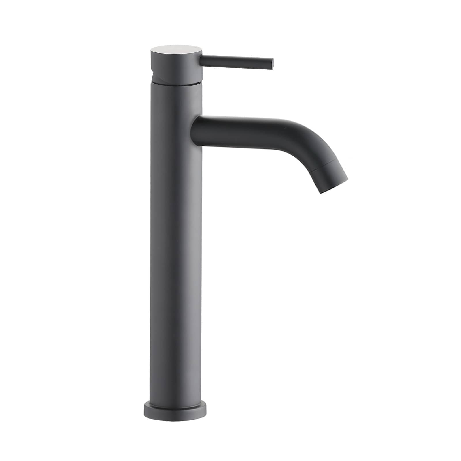Rbied WJ-LSR-70 Bathroom Faucet Single Hole Single Handle Modern Tall Lavatory Sink Faucet Matte Black