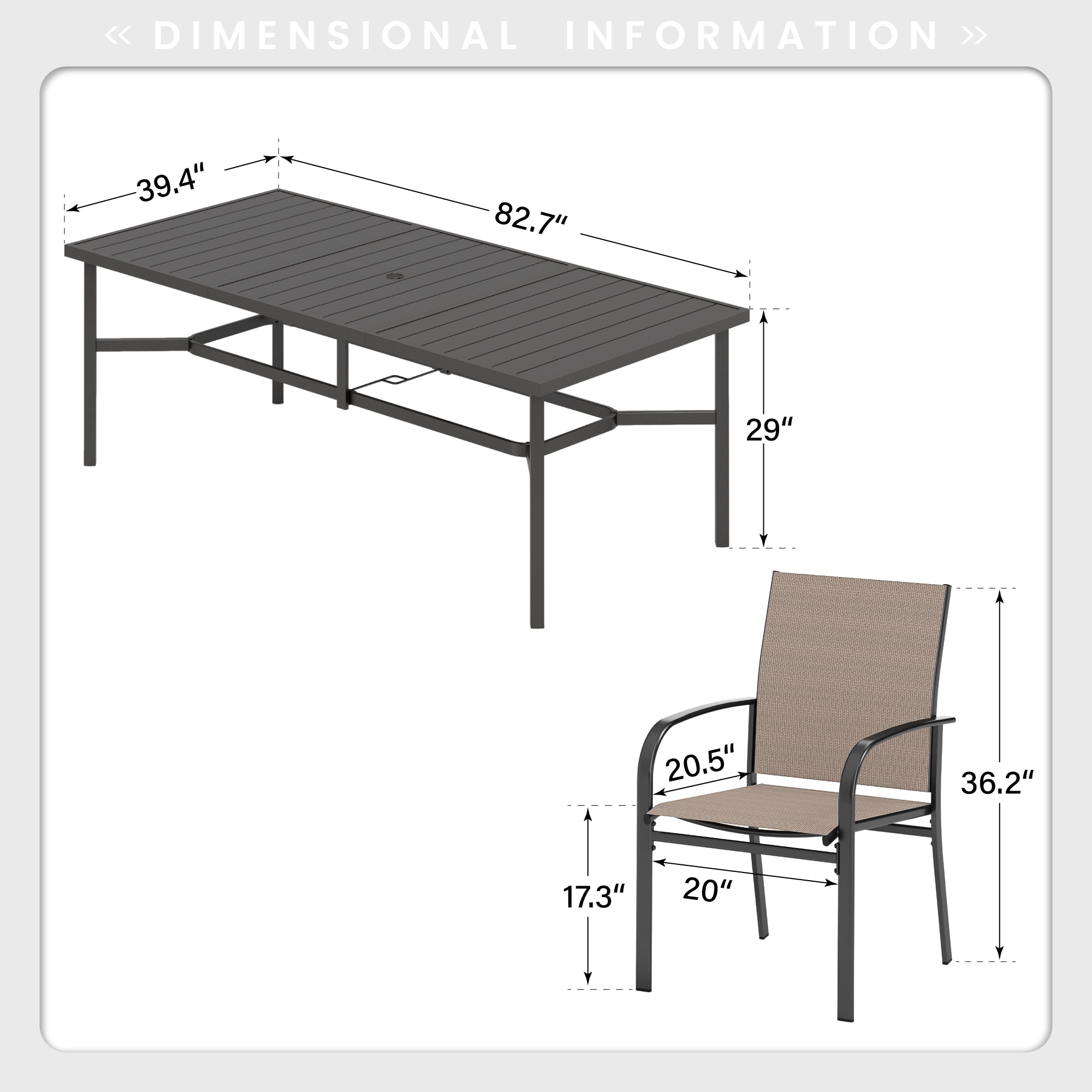 Sunshine Valley TC9-153Z-453 Patio-Dining-Sets - View #10