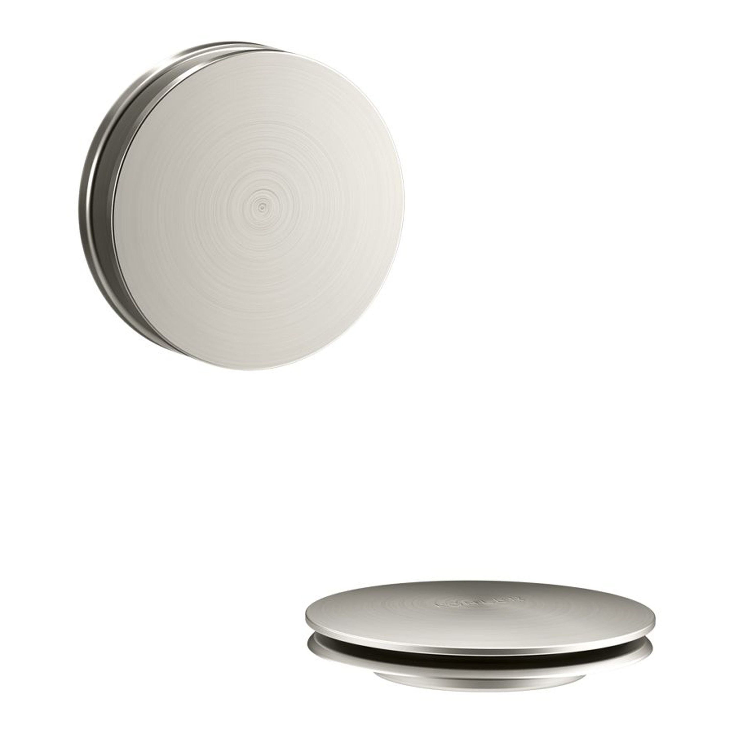 KOHLER T37395-BN Contemporary 3-in Vibrant Brushed Nickel Round Drain Cover Set