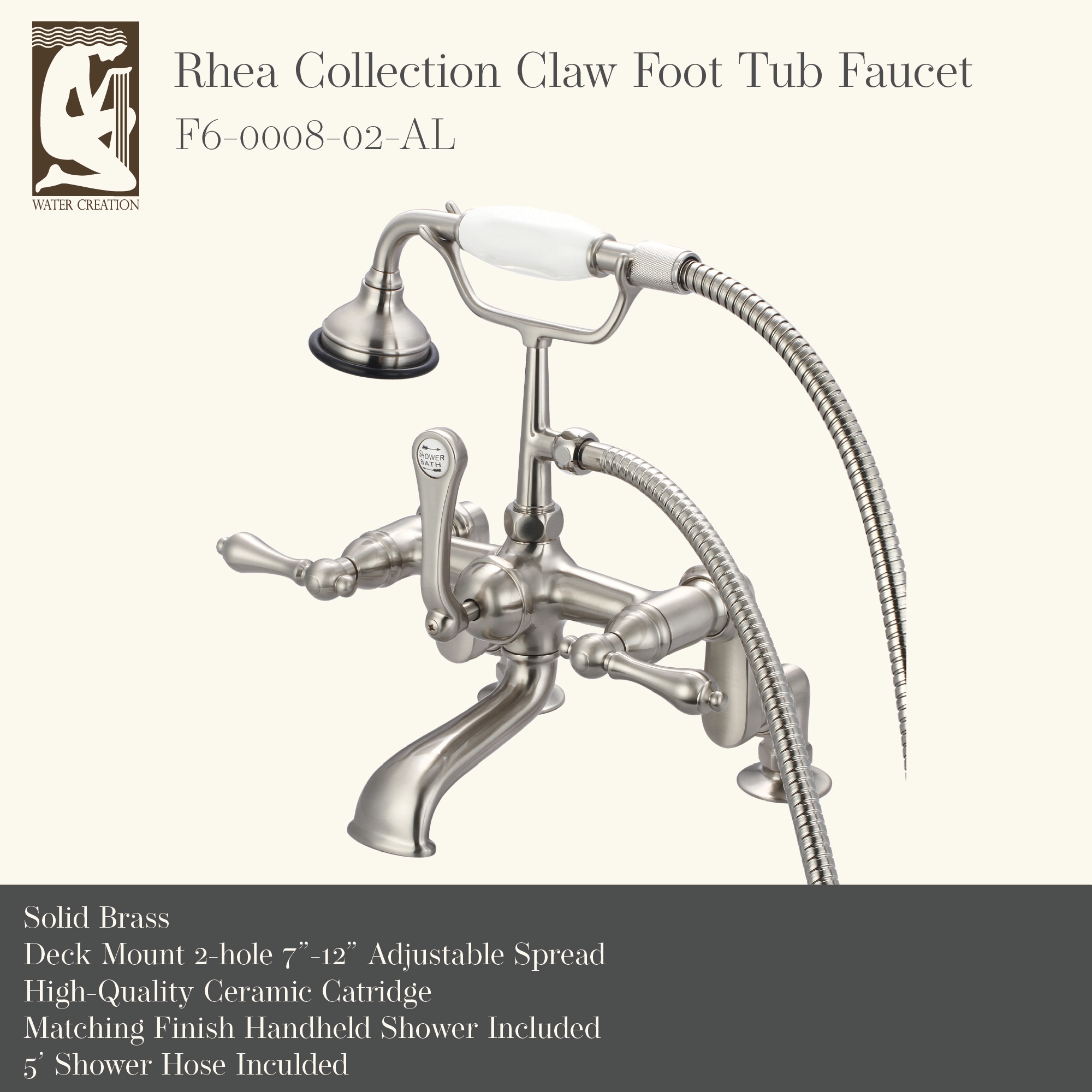 Water Creation F6-0008-02-AL Roman-Tub-Faucets - View #2