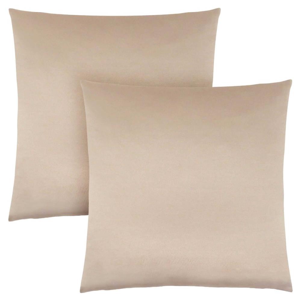 HomeRoots 18-in x 18-in Gold, Satin- Pillow 2pcs at Lowes.com