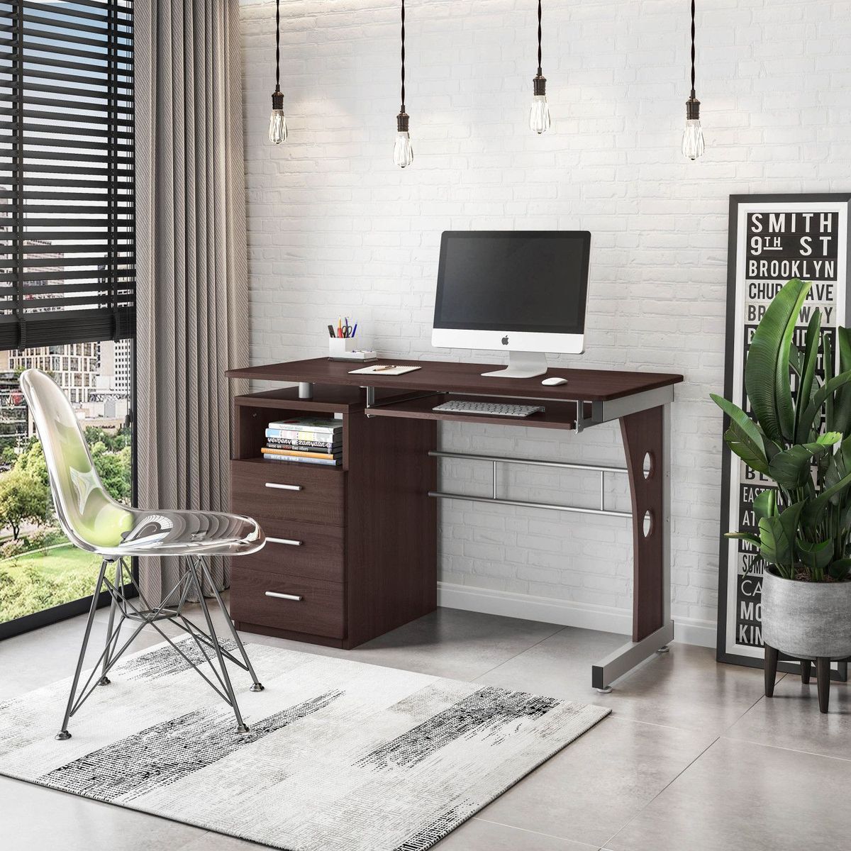 JASMODER RTA-3520-CH36 23.00-Inches Multiple colors/finishes Modern/Contemporary Writing desk