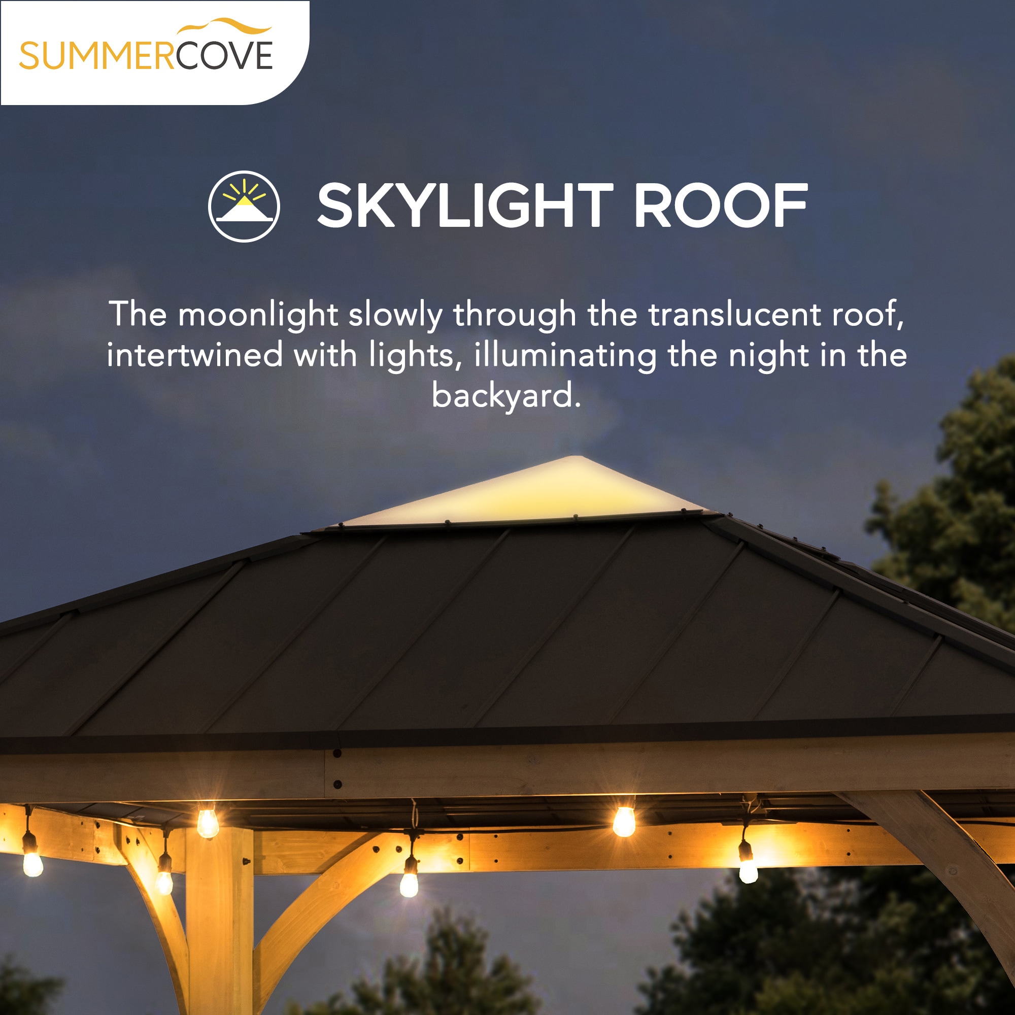 SUMMERCOVE A102014000 Wood-Resin-Gazebos - View #4