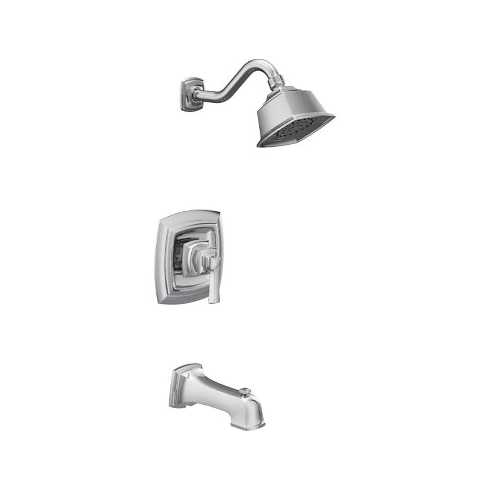 Moen T2163EP Boardwalk Chrome 1-handle Single function 6-in Round Bathtub and shower Faucet