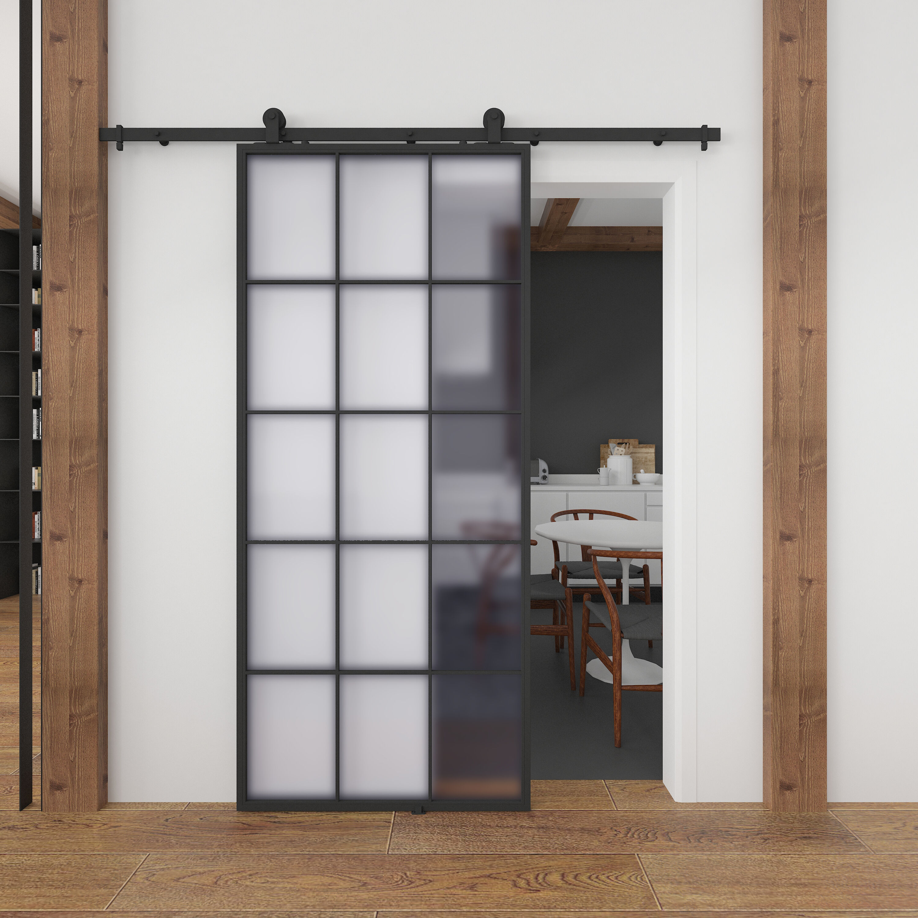 RELIABILT KMCTQNF-37BL-E Barn-Doors - View #3