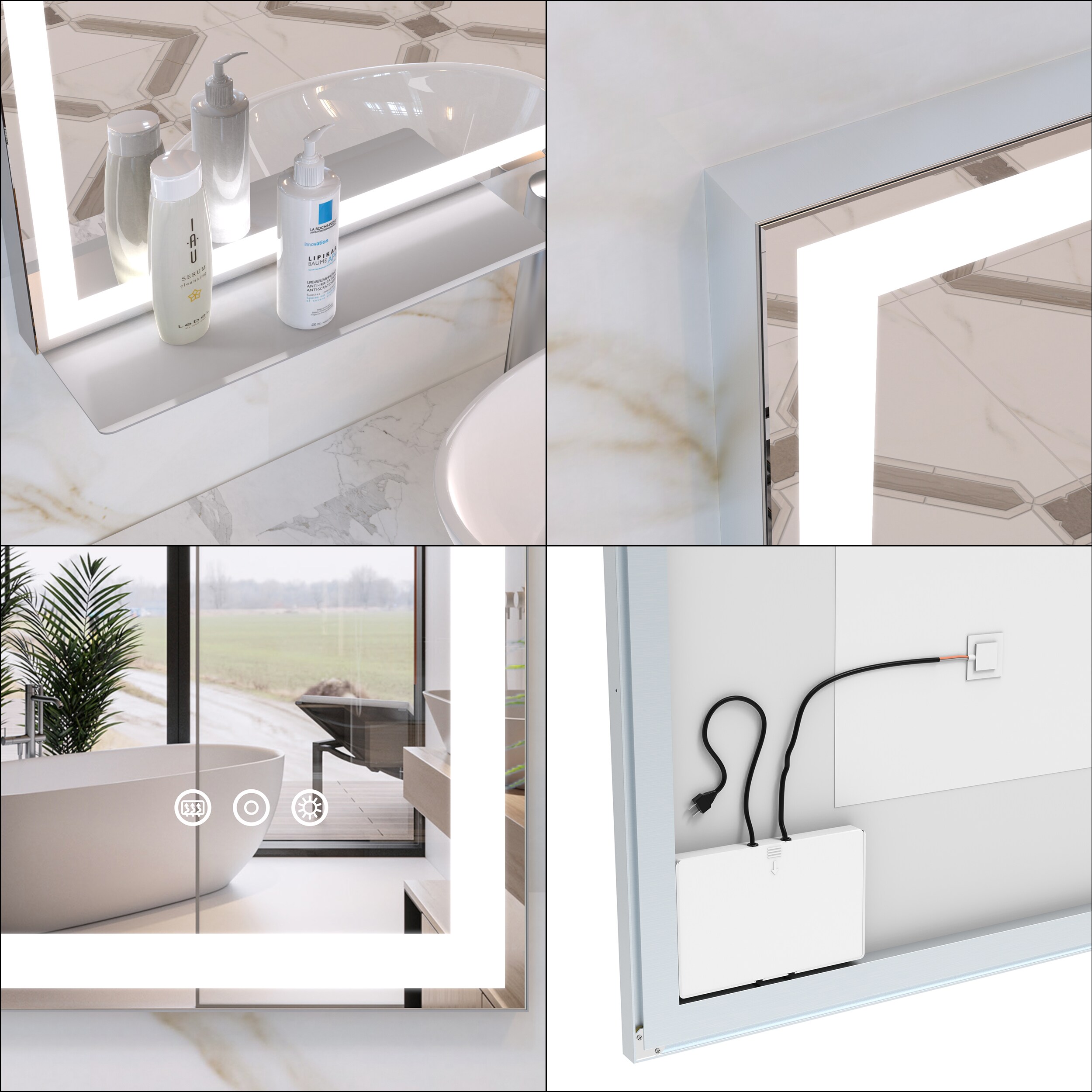 WELLFOR AMBE-S4030 Framed-Bath-Mirrors - View #5