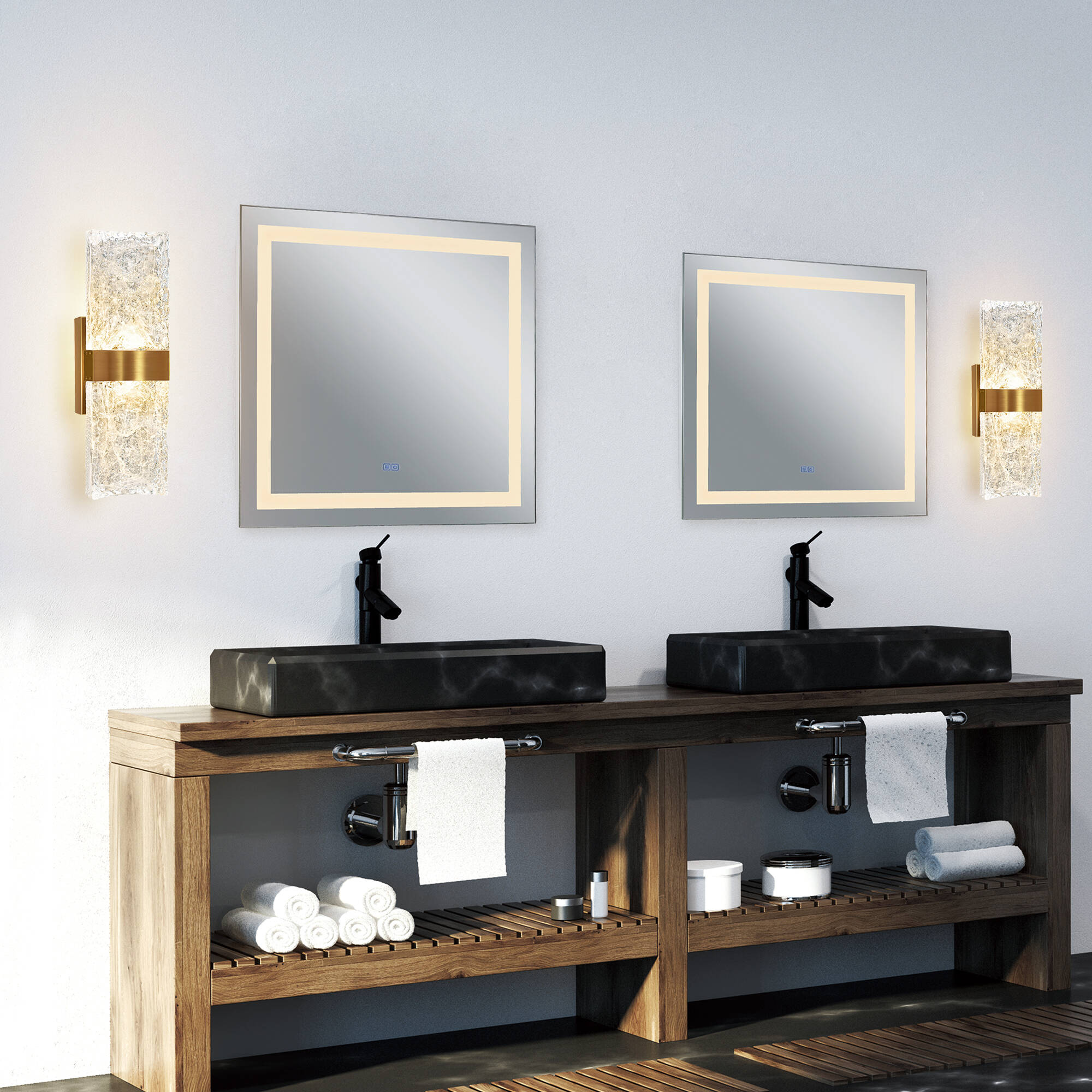 CWI Lighting 1587W20-2-624 Lava 6-in W 1 -Light Multiple finishes Brass Integrated LED Wall Sconce