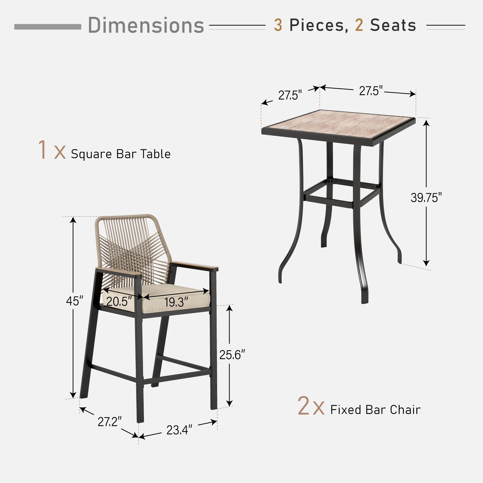 Sunshine Valley 5-E02GF030800301-100 Patio-Dining-Sets - View #2