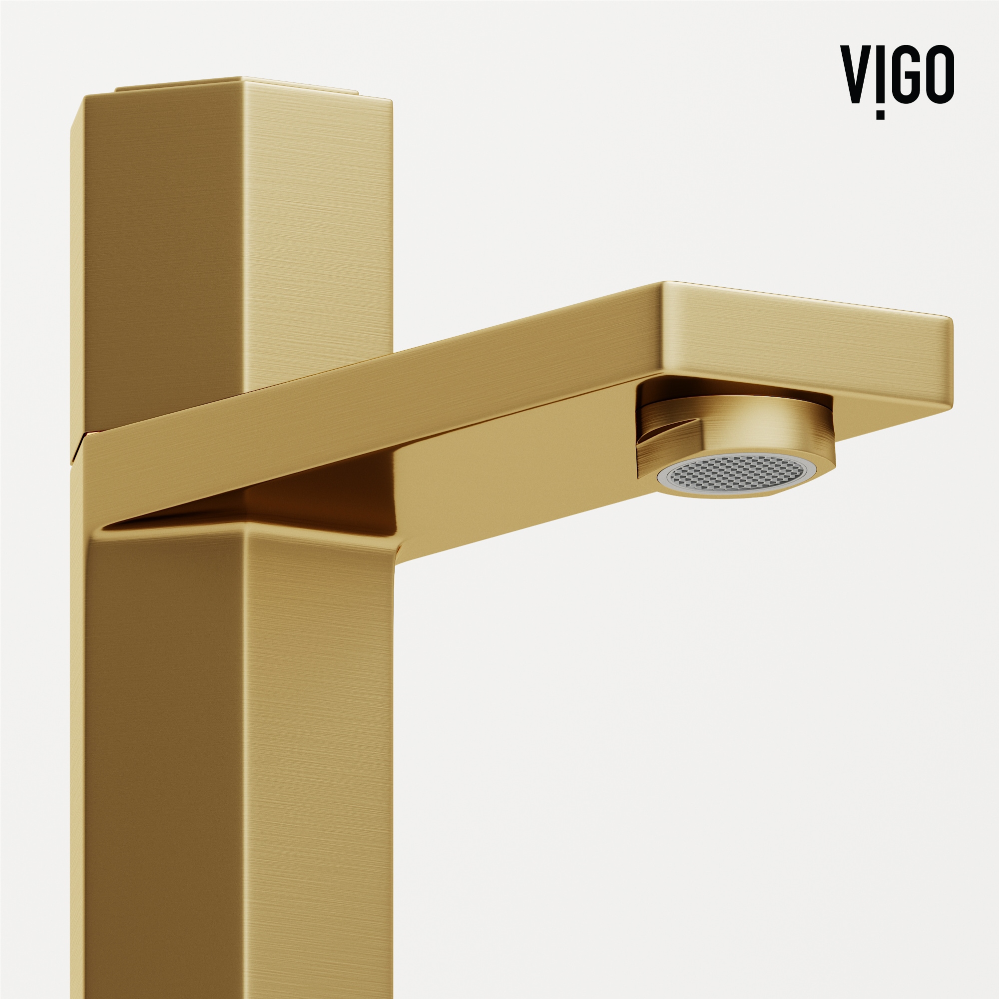 Matte Brushed Gold Single Handle Bathroom Faucet