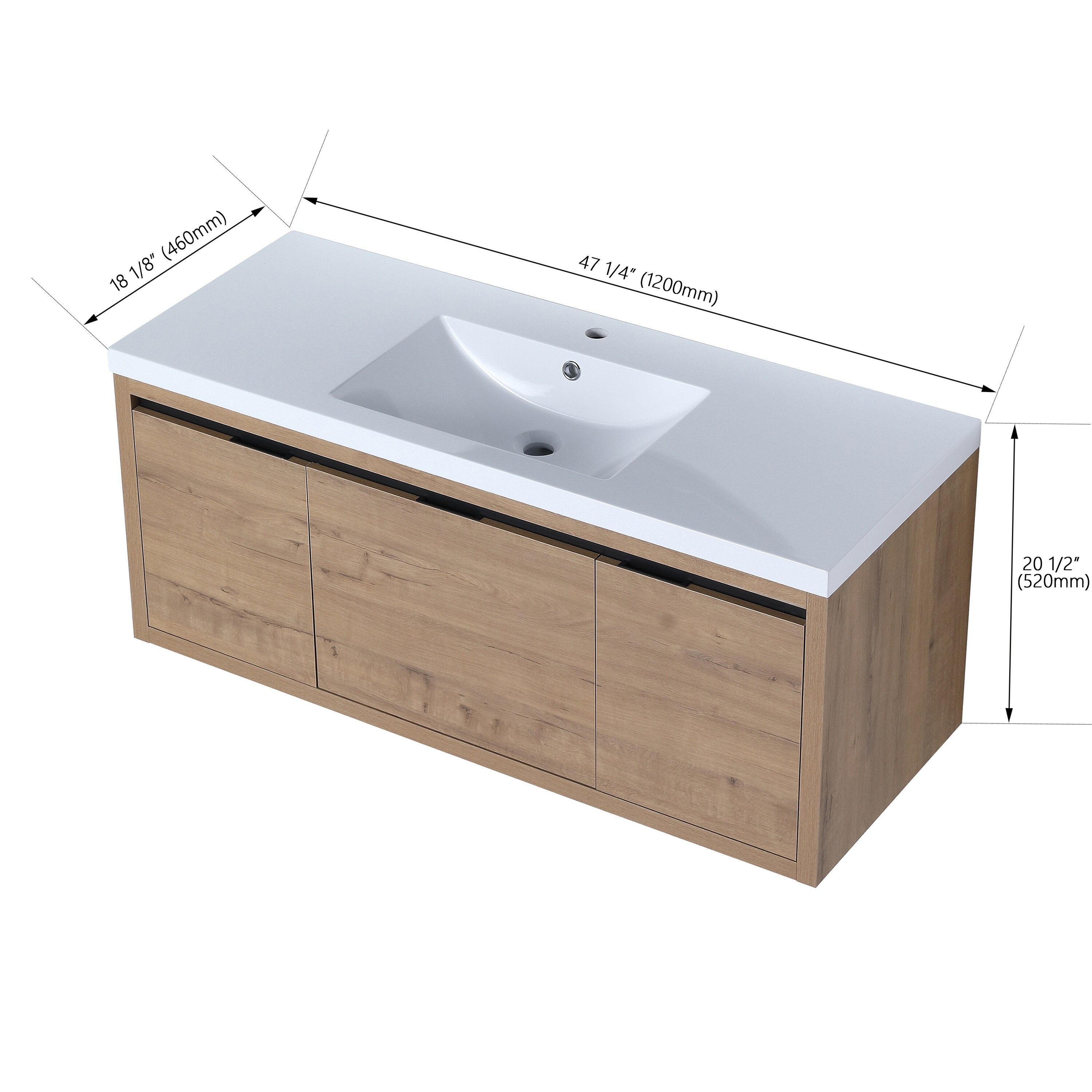 CASAINC CA-GL951420 Bath-Vanity-Combo - View #3