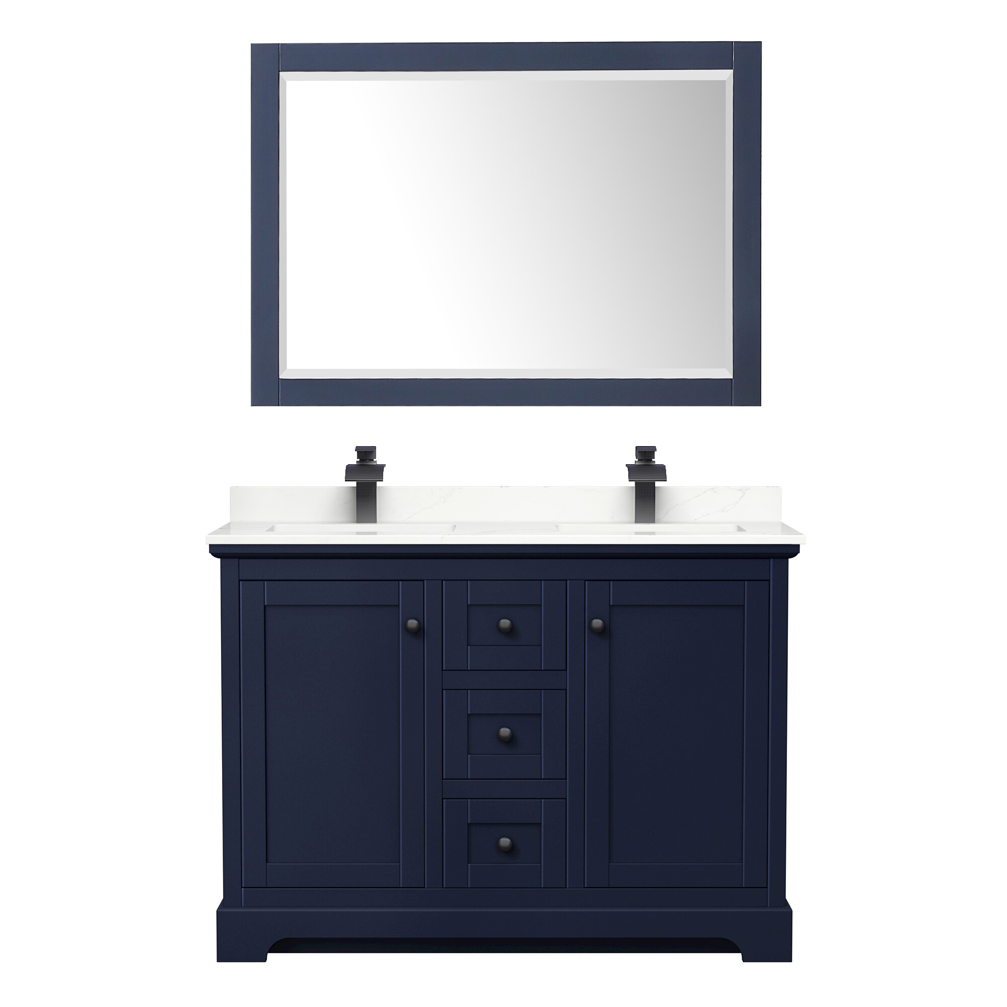 Wyndham Collection WCV232348DBBGTUNSM46 Bath-Vanity-Combo - View #2
