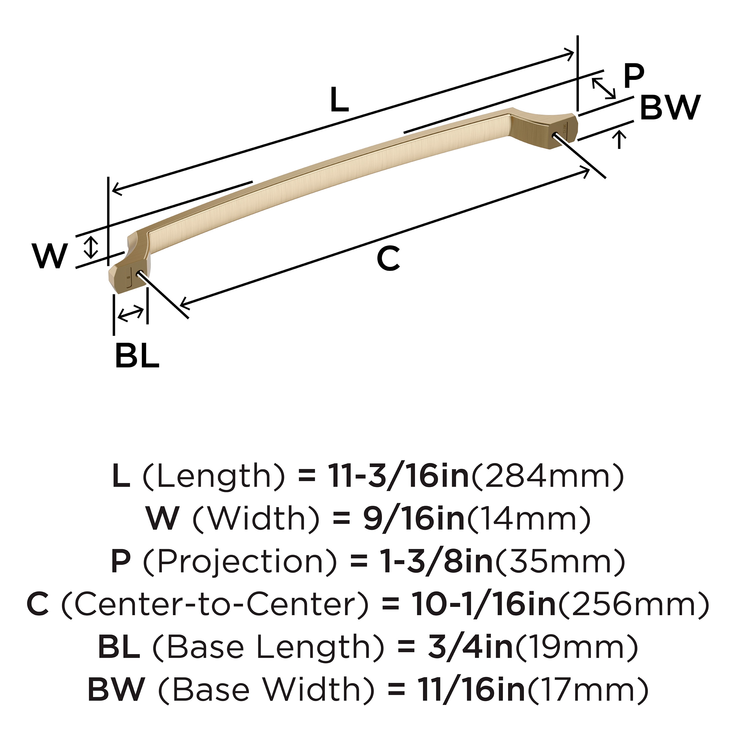 Amerock BP36712BBZ Cabinet-Pulls - View #4