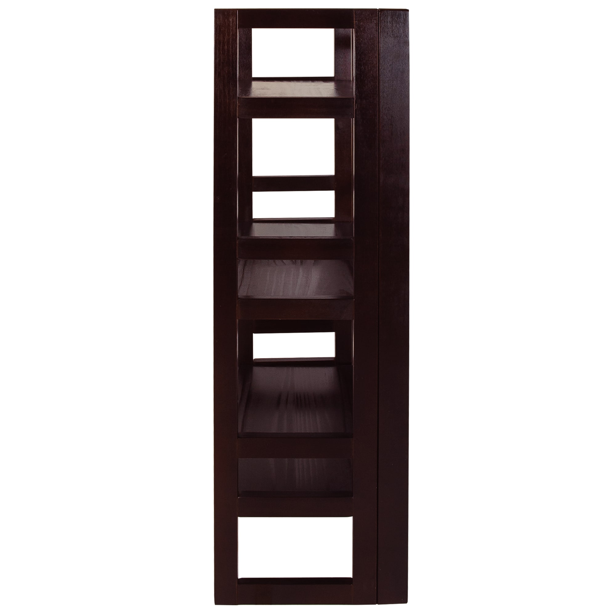 Casual Home Mission Espresso Wood 3-Shelf Bookcase (20.75-in W x 37-in ...