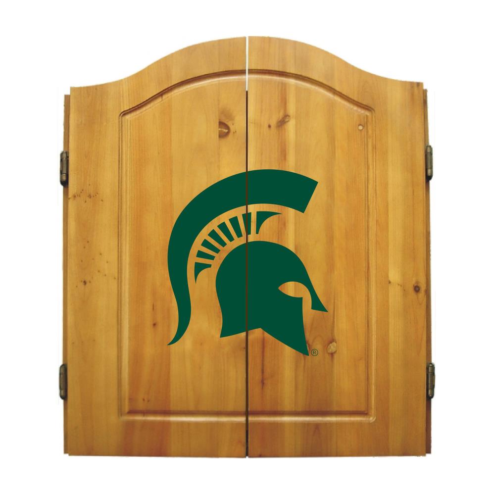 Michigan State Spartans Dartboard Cabinet