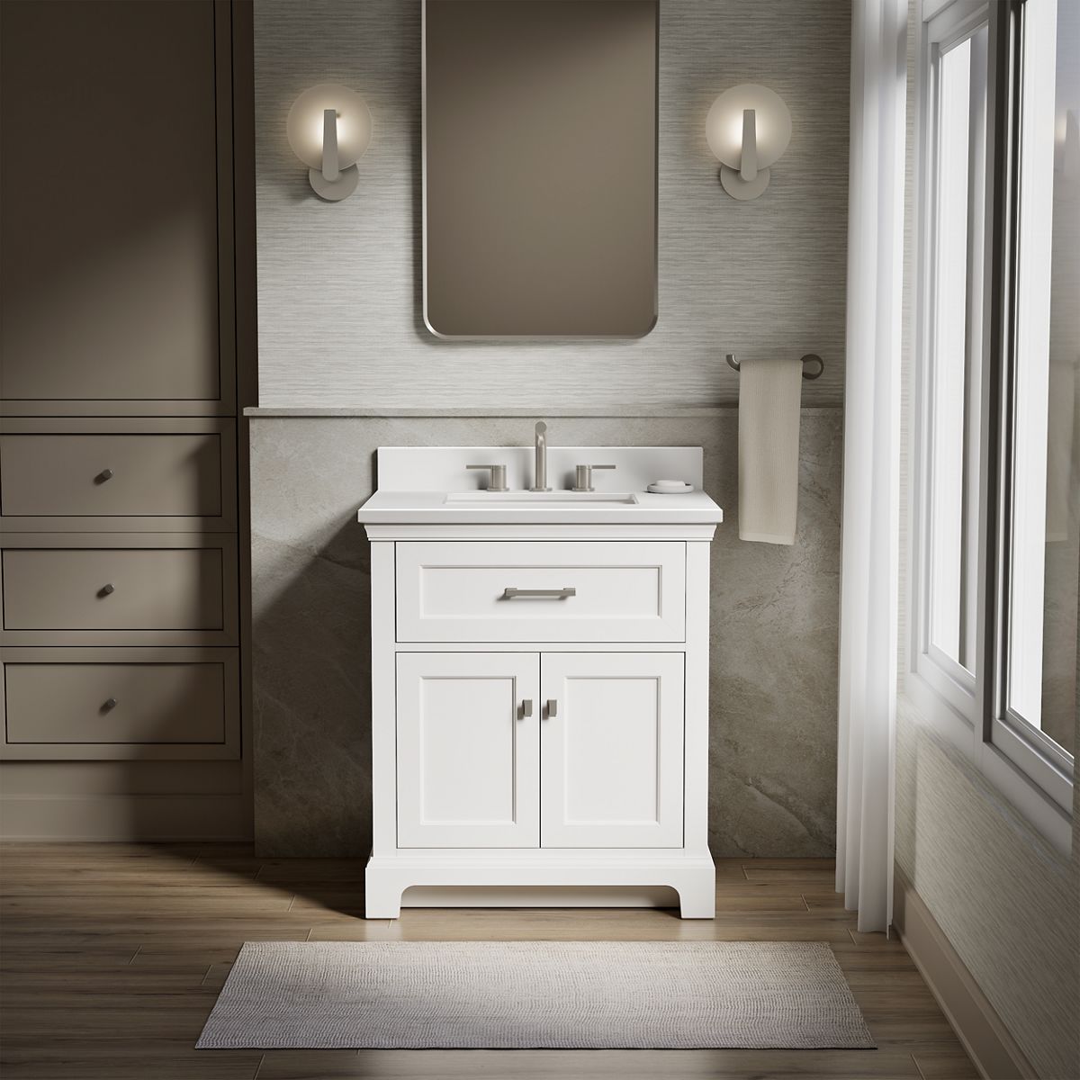 KOHLER Charlemont 36-in White Undermount Single Sink