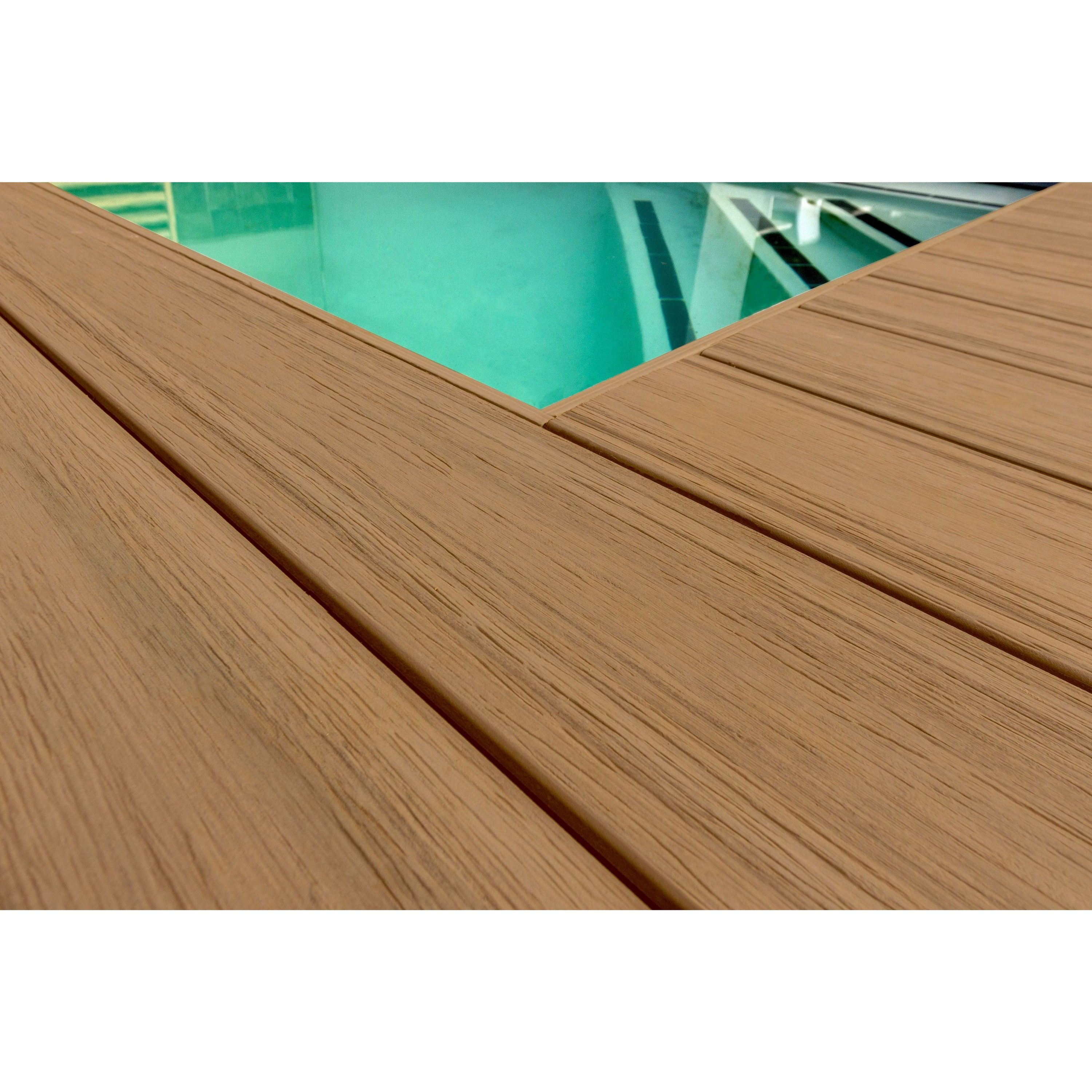 Fortress Building Products 1 In X 5 In X 20 Ft Oasis Palm Brown Square Composite Deck Board In 