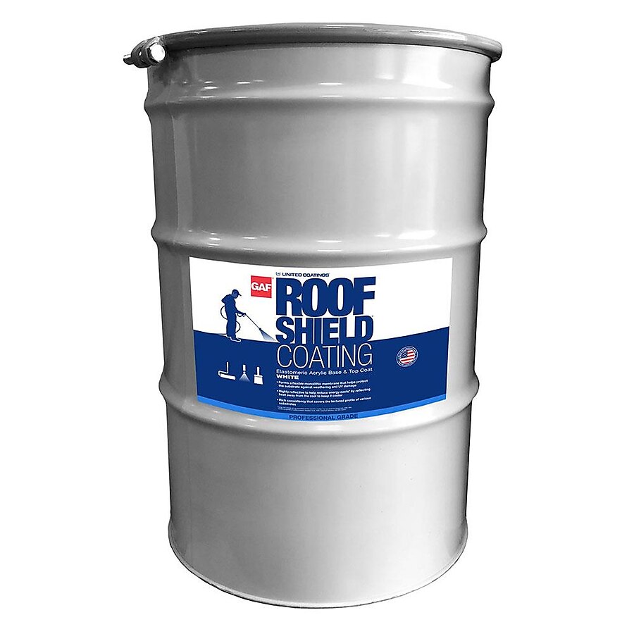 GAF Coatings 54-Gallon Acrylic Reflective Roof Coating (12-Year Limited Warranty) GAF Coatings 54-Gallon Acrylic Reflective Roof Coating (12-Year Limited Warranty)