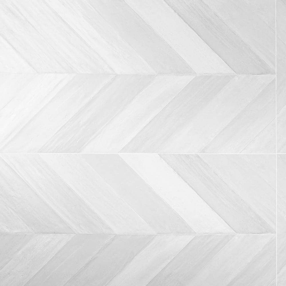 Artmore Tile EXT3RD106533 Chisel White 24-in x 48-in Matte Porcelain Stone look Large format Floor and Wall Tile ( 15.5-sq ft Carton )