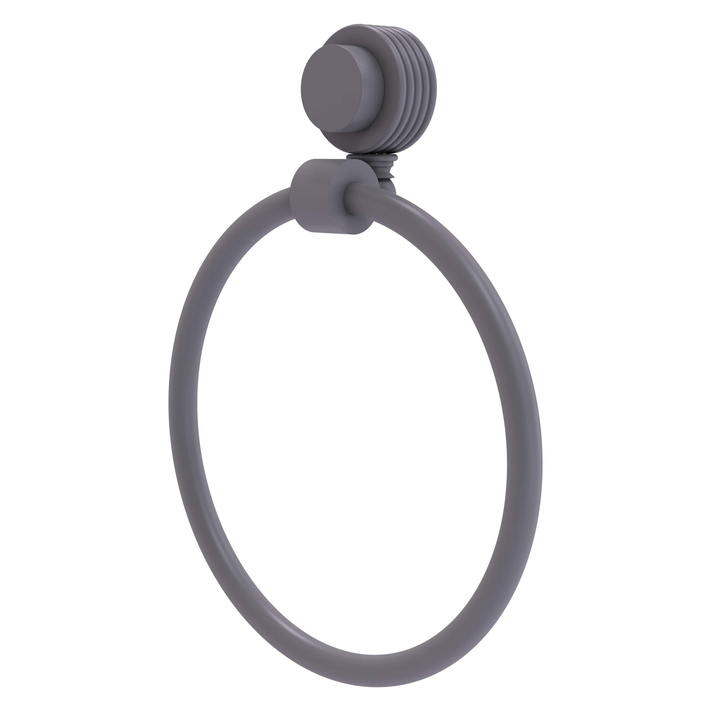 Allied Brass 416G-GYM Venus Matte Gray Wall mount Single Towel Ring