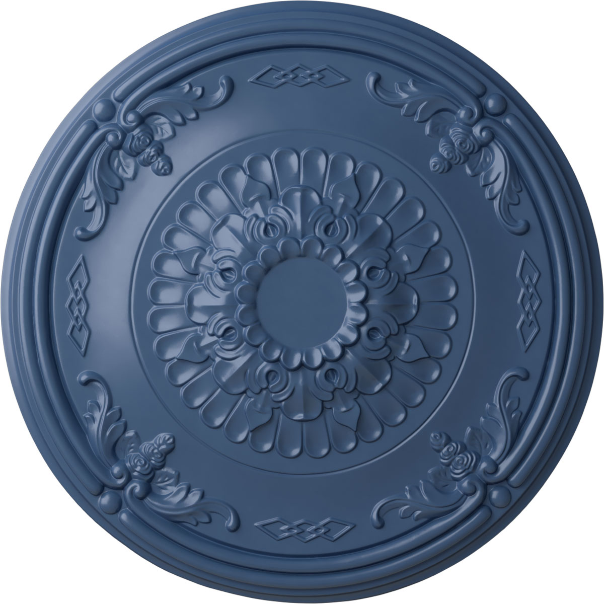 Ekena Millwork CM27ATAMF Athens 26.25-in W x 26.25-in L Painted Americana Polyurethane Whole Ceiling Medallion