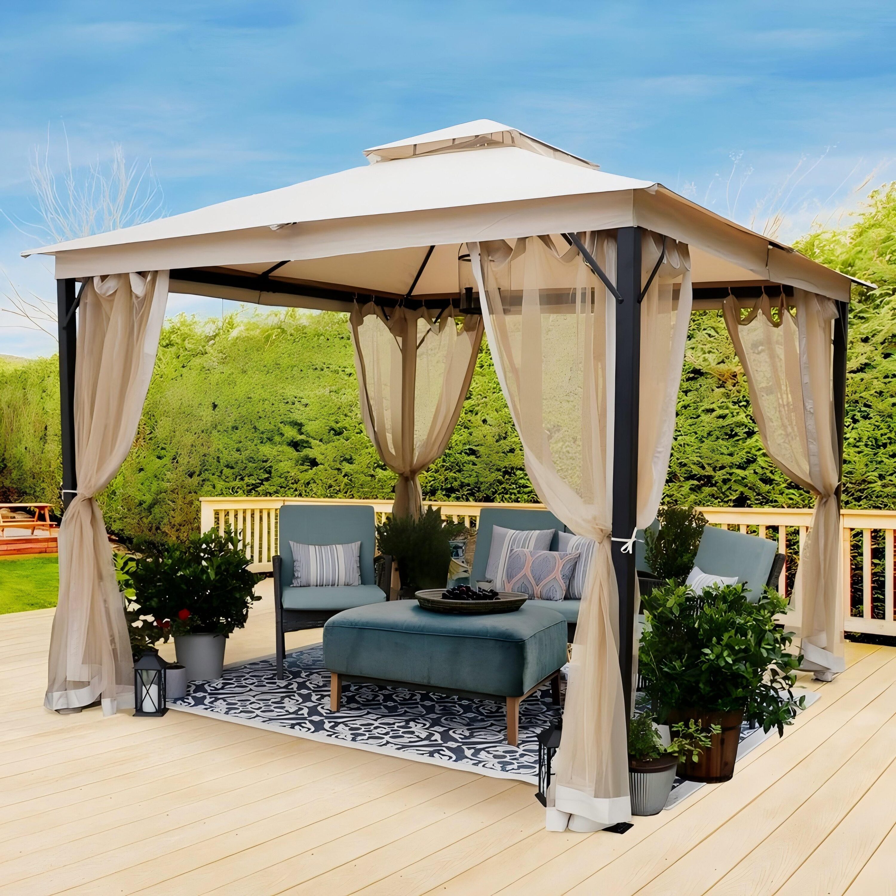 Bayfeve BFGS-5242-GZB Wood-Resin-Gazebos - View #3