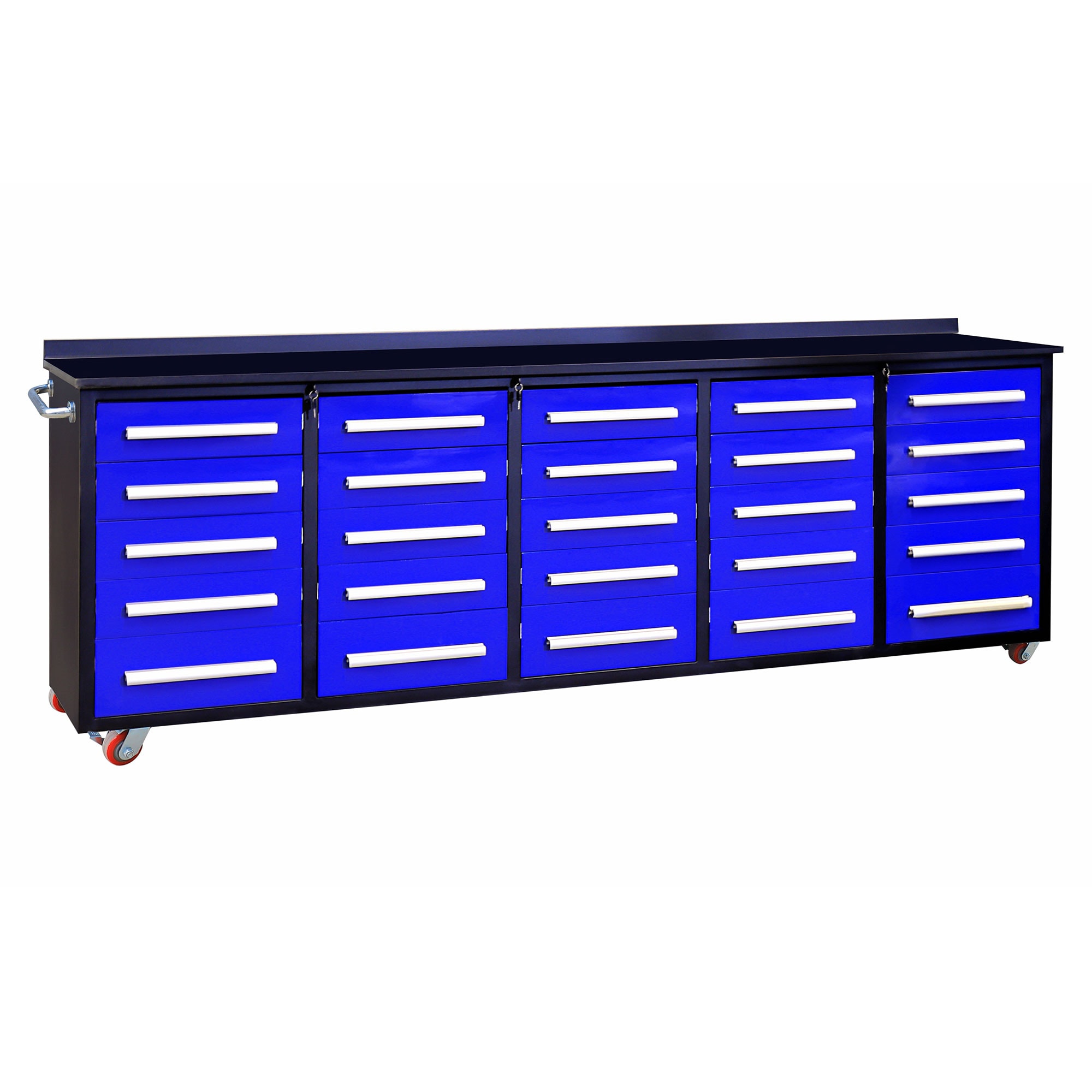 Chery Industrial WW000184 112-Inches L x 39-Inches H 10 -Drawers Blue Steel Work Bench