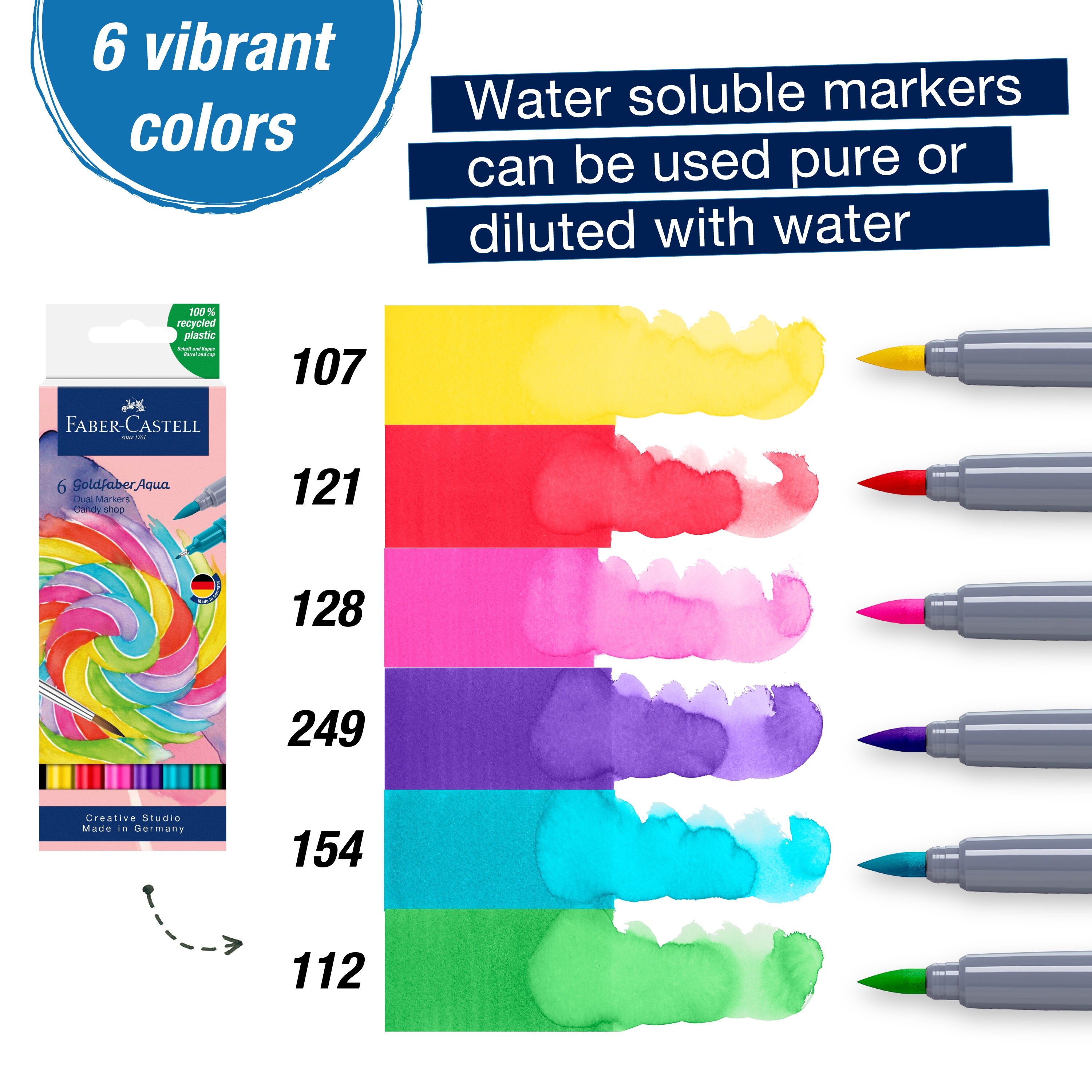 Faber-Castell Goldfaber Aqua Dual Markers- 18 Count Art Set for Artists of  All Skill Levels 