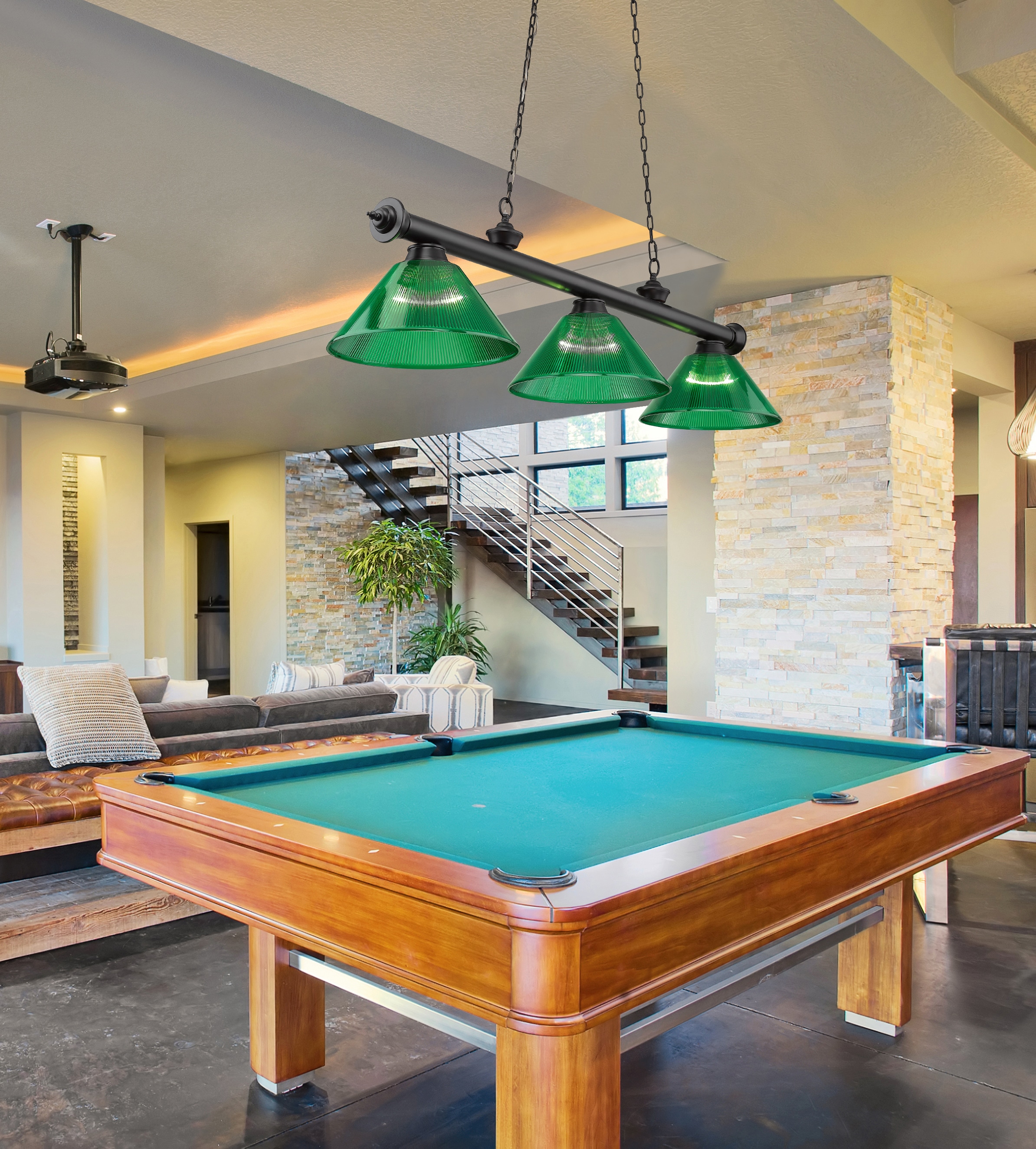 Z-Lite 2306-3MB-ARG Pool-Table-Lighting - View #7