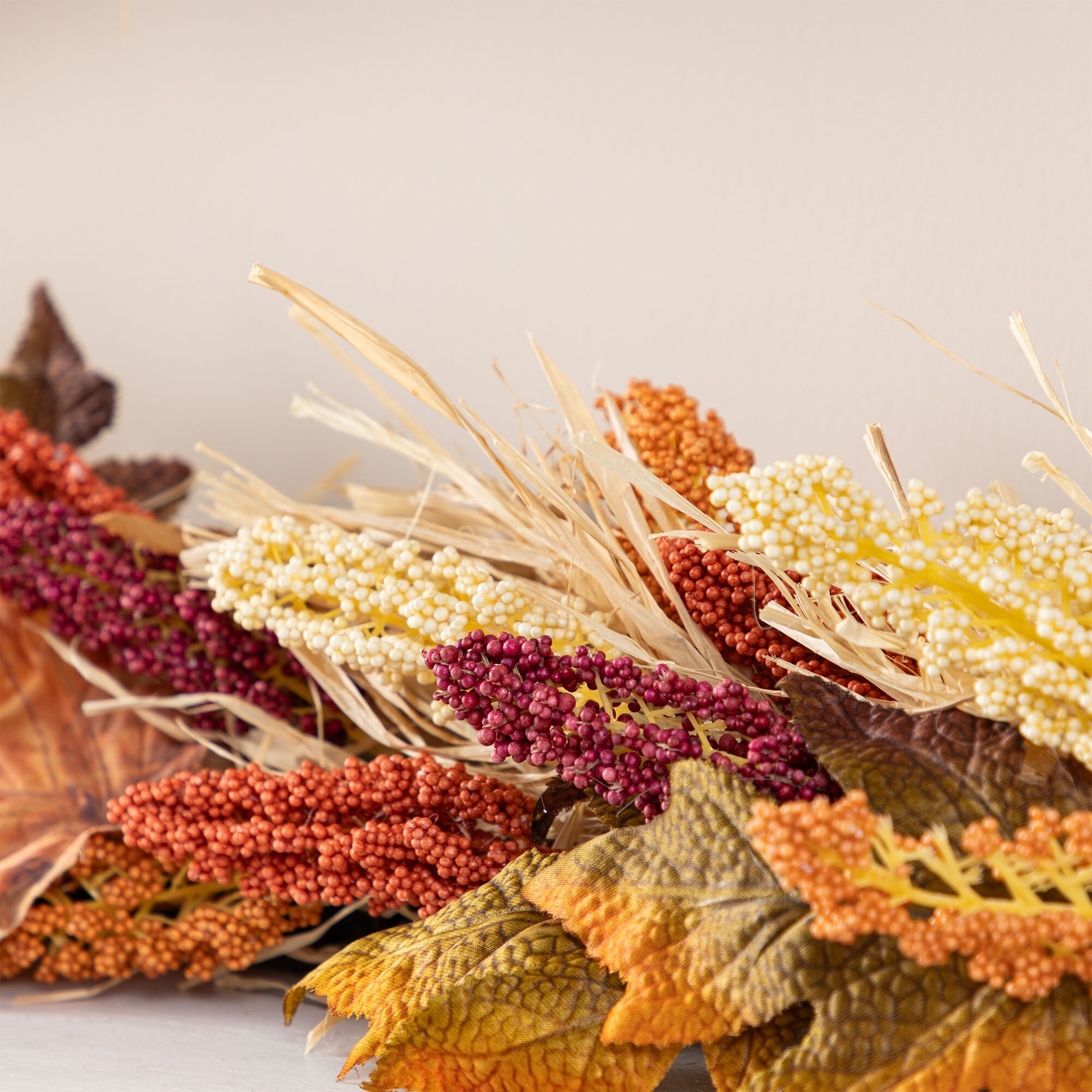 Glitzhome 2019500019 Artificial-Thanksgiving-Wreaths - View #9