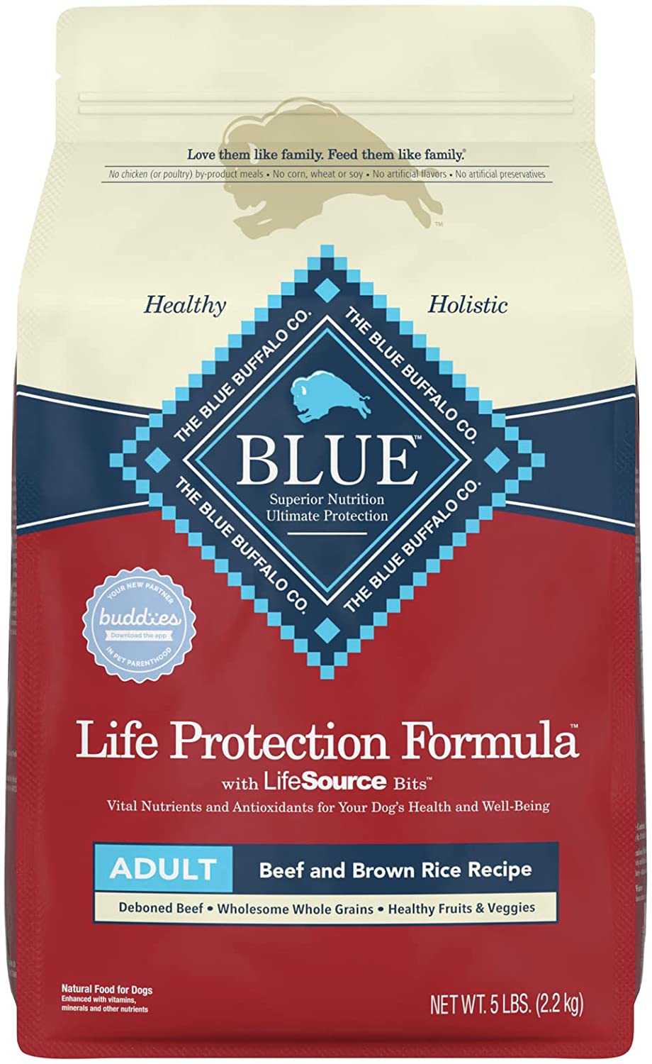 Blue Buffalo BLUE Life Protection Formula Adult Dog Food, Beef Flavor ...