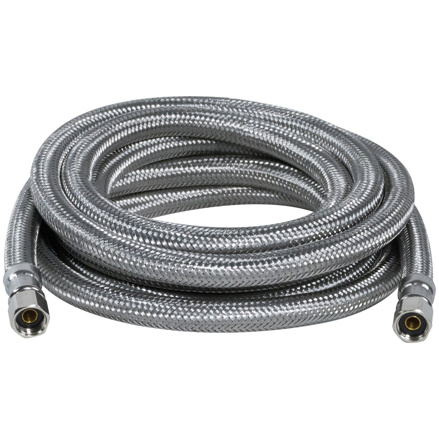 Certified Appliance Accessories 10-ft 1/4-in Compression Inlet x 1/4-in  Compression Outlet Braided Stainless Steel Ice Maker Connector in the Appliance  Supply Lines & Drain Hoses department at