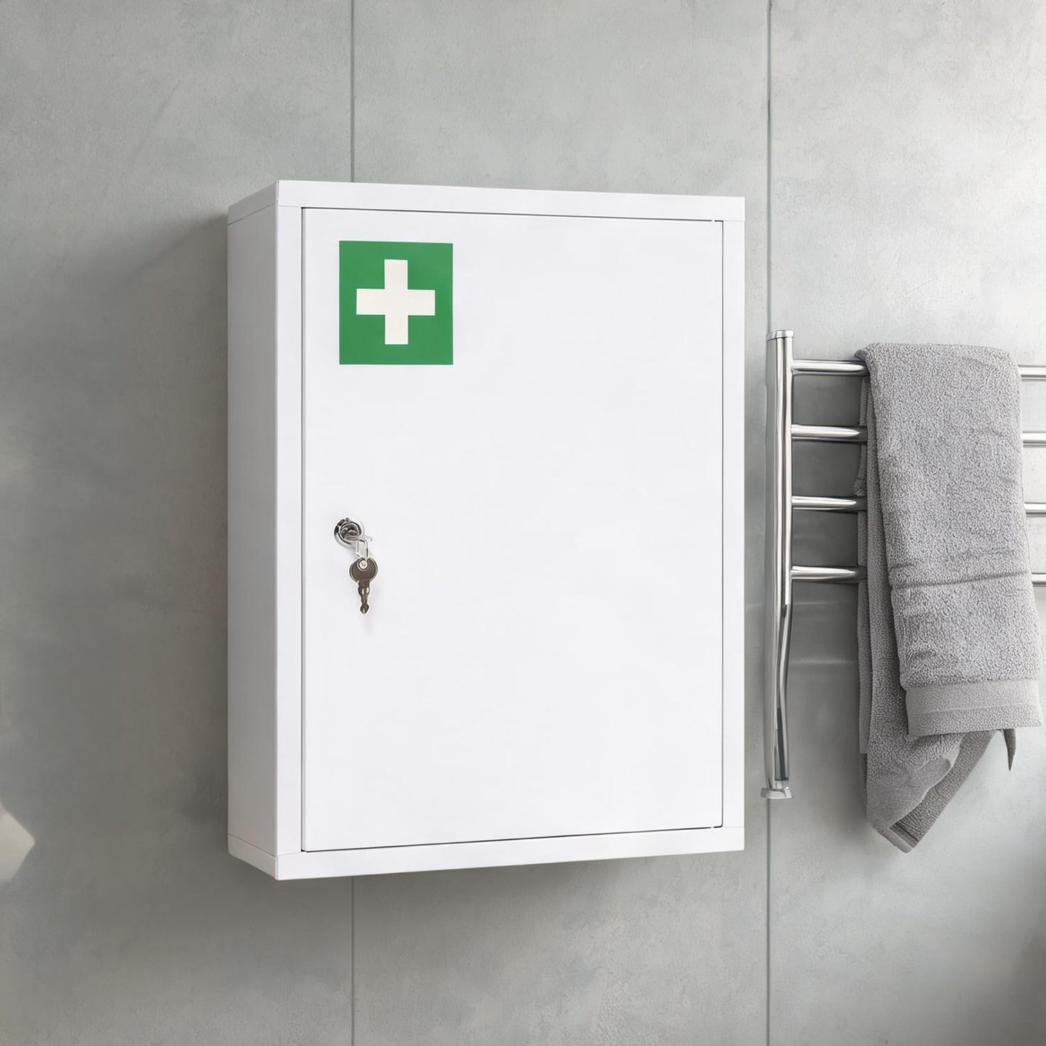 BBabe White Cold Rolled Steel Cabinet 16 x 21 in featuring Storage with Cold-Rolled Steel #YMIM71D8O8WA