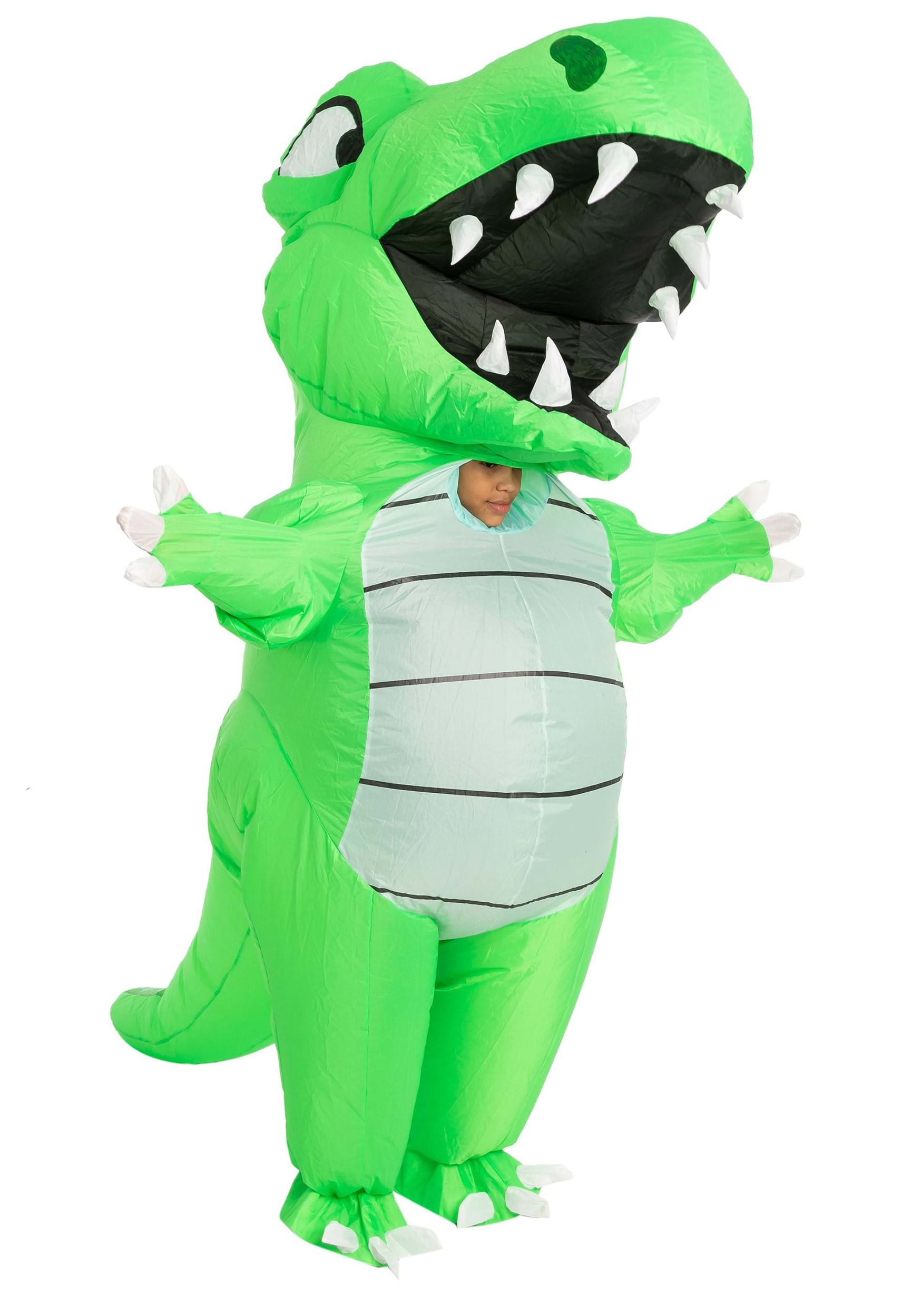 Joyin  Kids Inflatable Green Dino Costume Medium