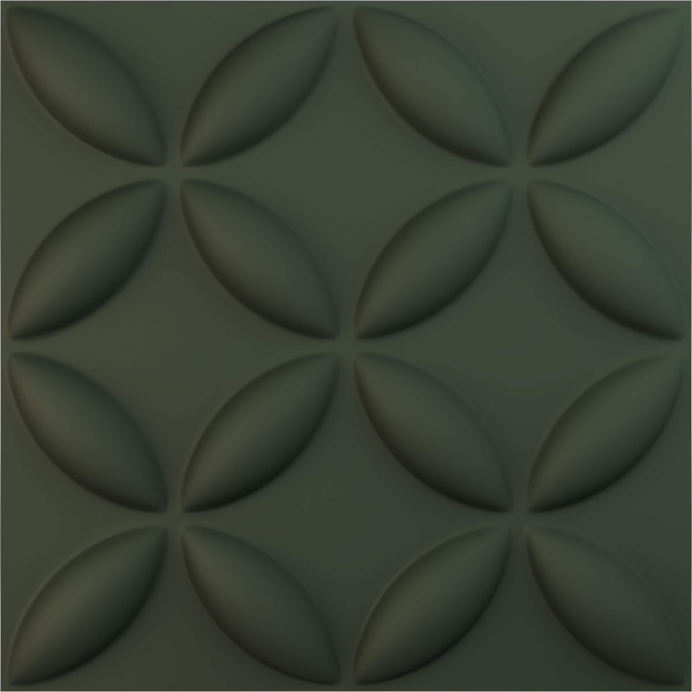 Ekena Millwork WP20X20WAGHC 19-5/8-in x 19-5/8-in Embossed Paintable/Stainable Green PVC Wall Panel (