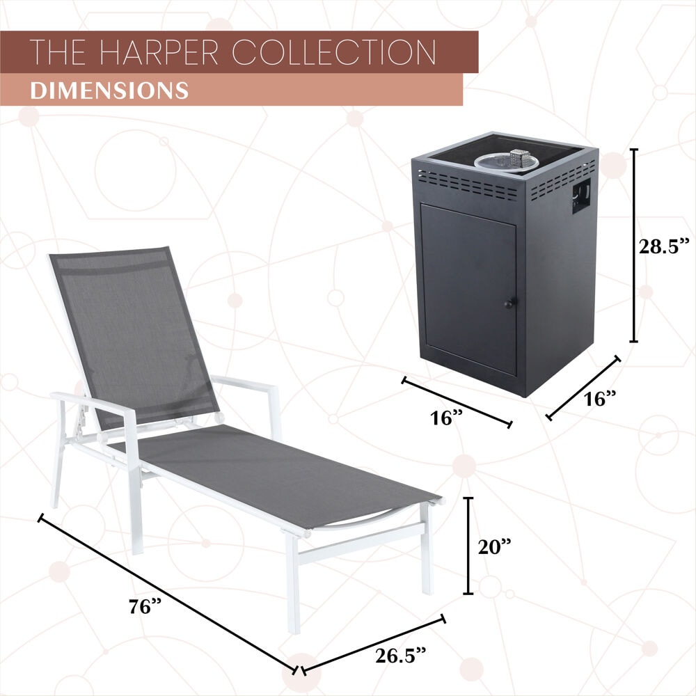 Mod Furniture HARPCHS3PCGFP-WG Patio-Conversation-Sets - View #5
