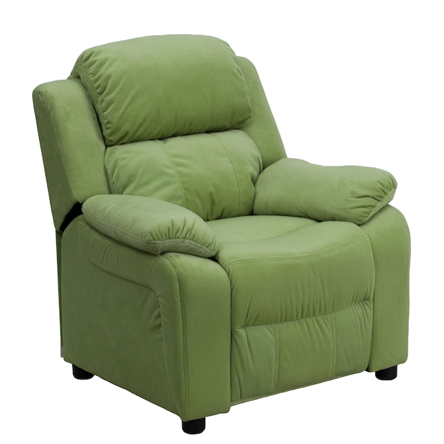 Flash Furniture 28-in Green Upholstered Kids Accent Chair Flash Furniture 28-in Green Upholstered Kids Accent Chair
