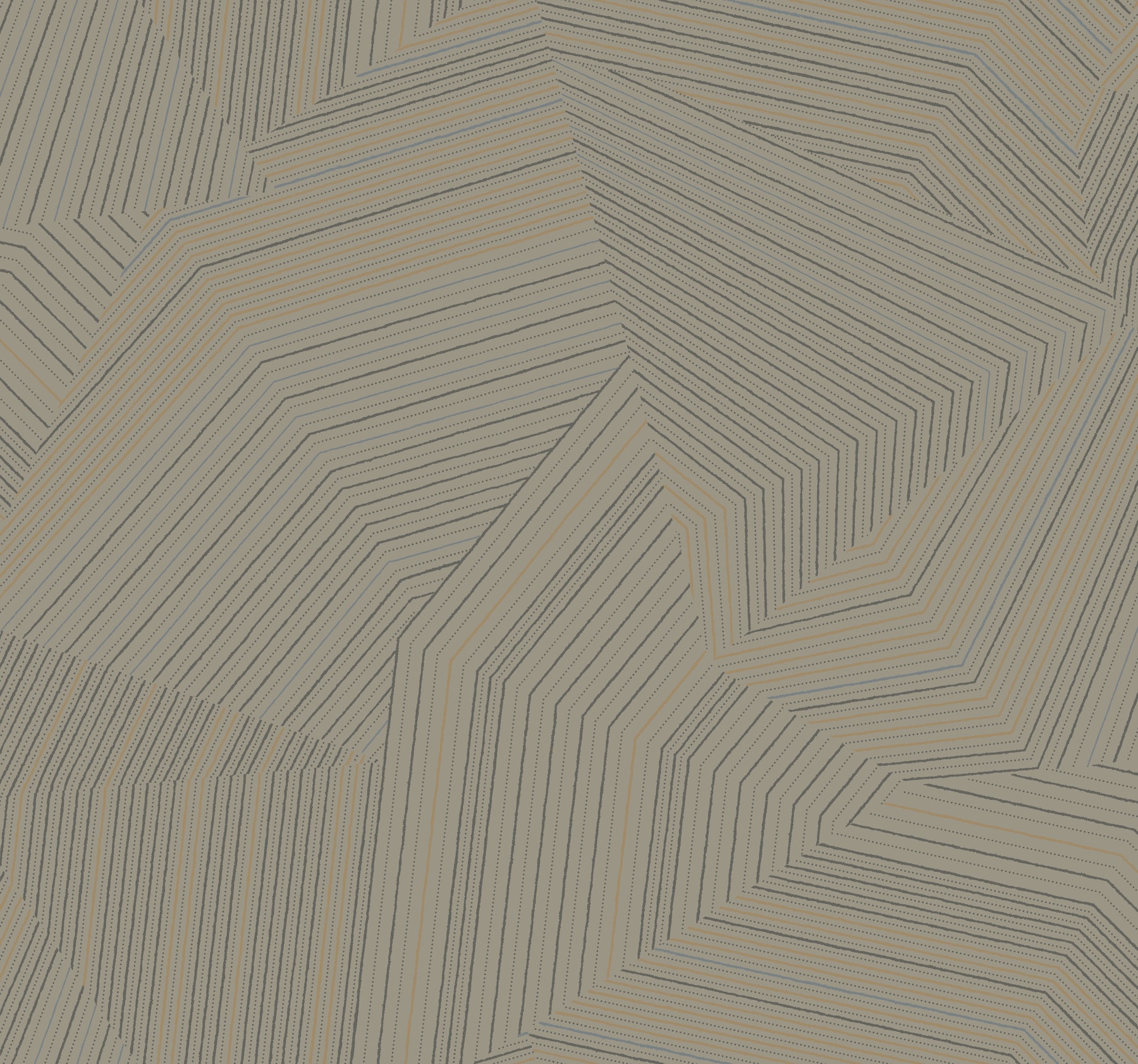York Wallcoverings OI0613 New Origins 60.8-Sq. Feet Metallic Non-woven Geometric Unpasted Wallpaper