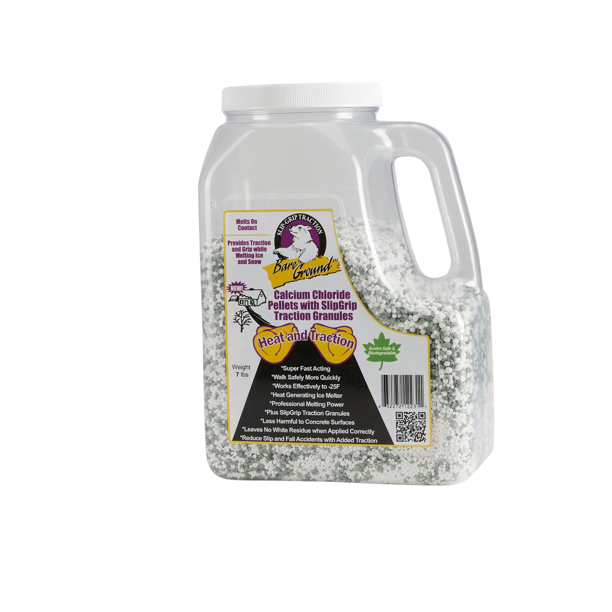 BareGround 12lb shaker jug TriBlend w/ Calcium Pellets Melts in lowest temps 