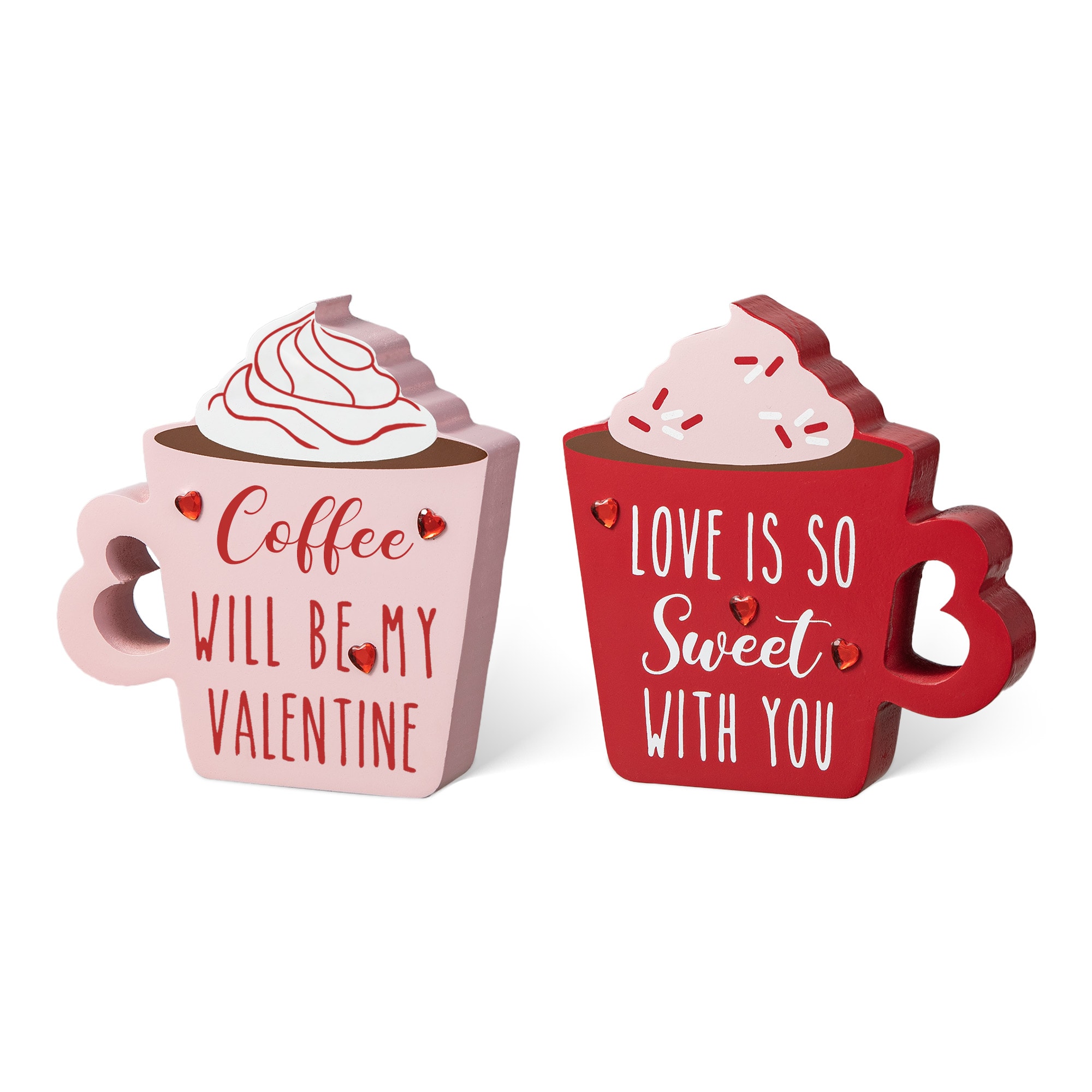 Glitzhome 2032100011 5.25-in H Valentine's Day Tabletop decoration