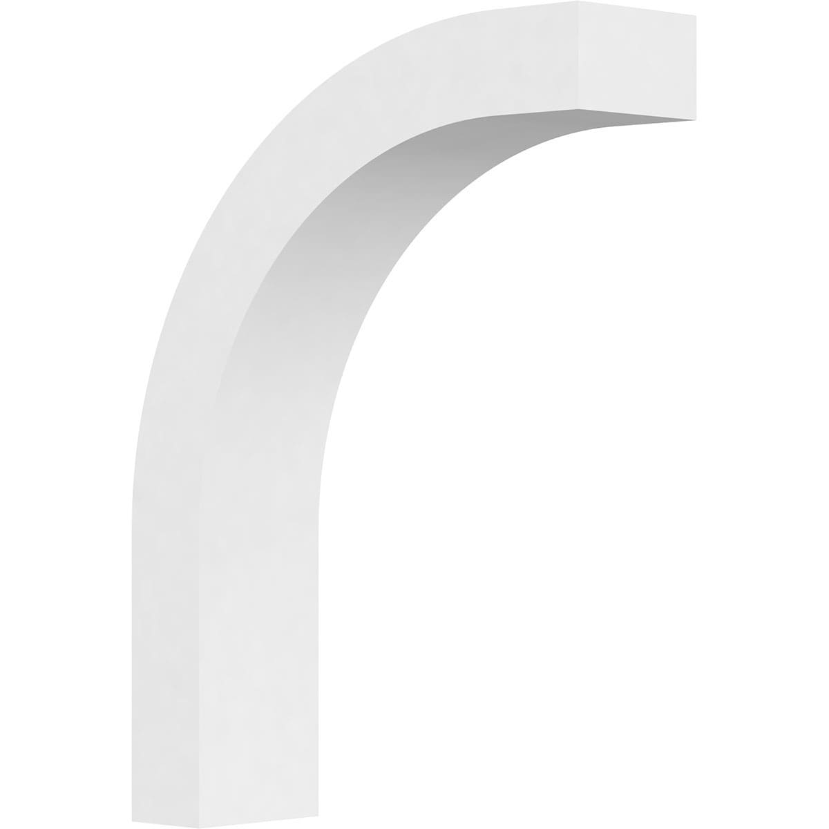 Ekena Millwork BRCP03X12X16HTG 3-in x 12-in x 16-in Unfinished PVC Standard Heritage Knee Brace