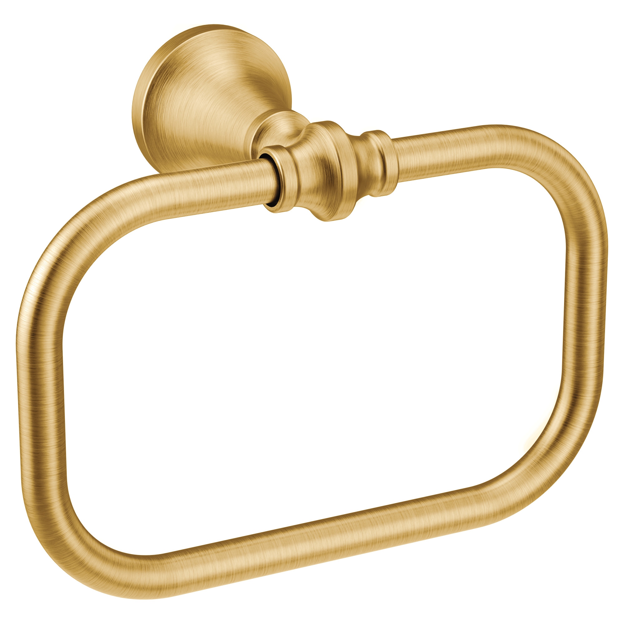 Moen YB0586BG Brushed Gold Wall mount Single Towel Ring