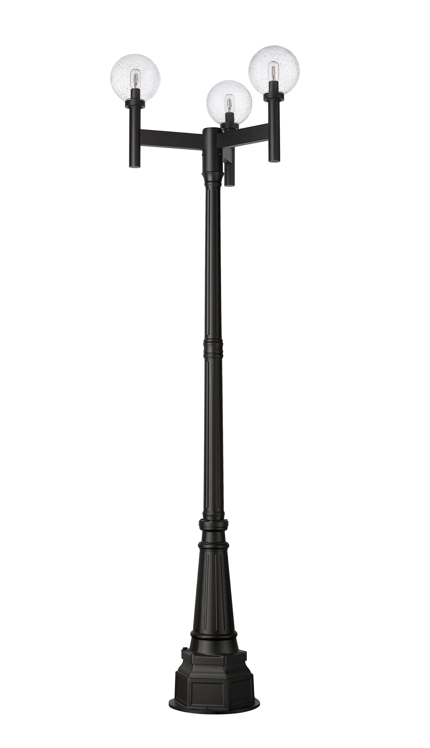 Z-Lite 599MP3-564P-BK Complete-Post-Lights - View #5