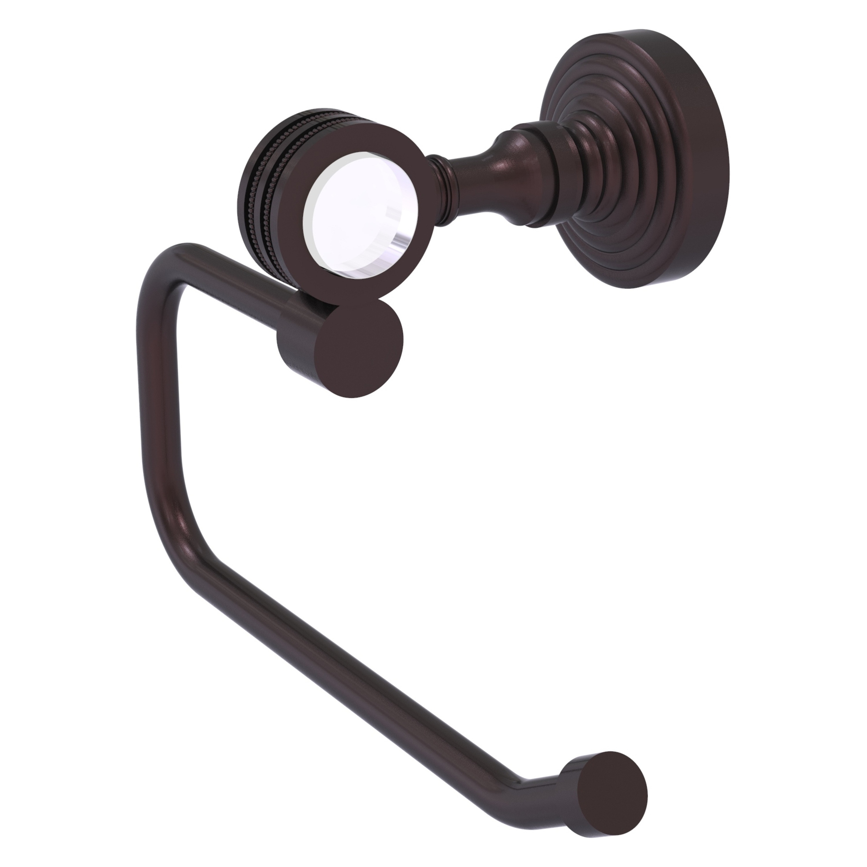 Allied Brass PG-24ED-ABZ Pacific Grove Antique Bronze Wall mount Single post Toilet Paper Holder 1 -Rolls with Storage