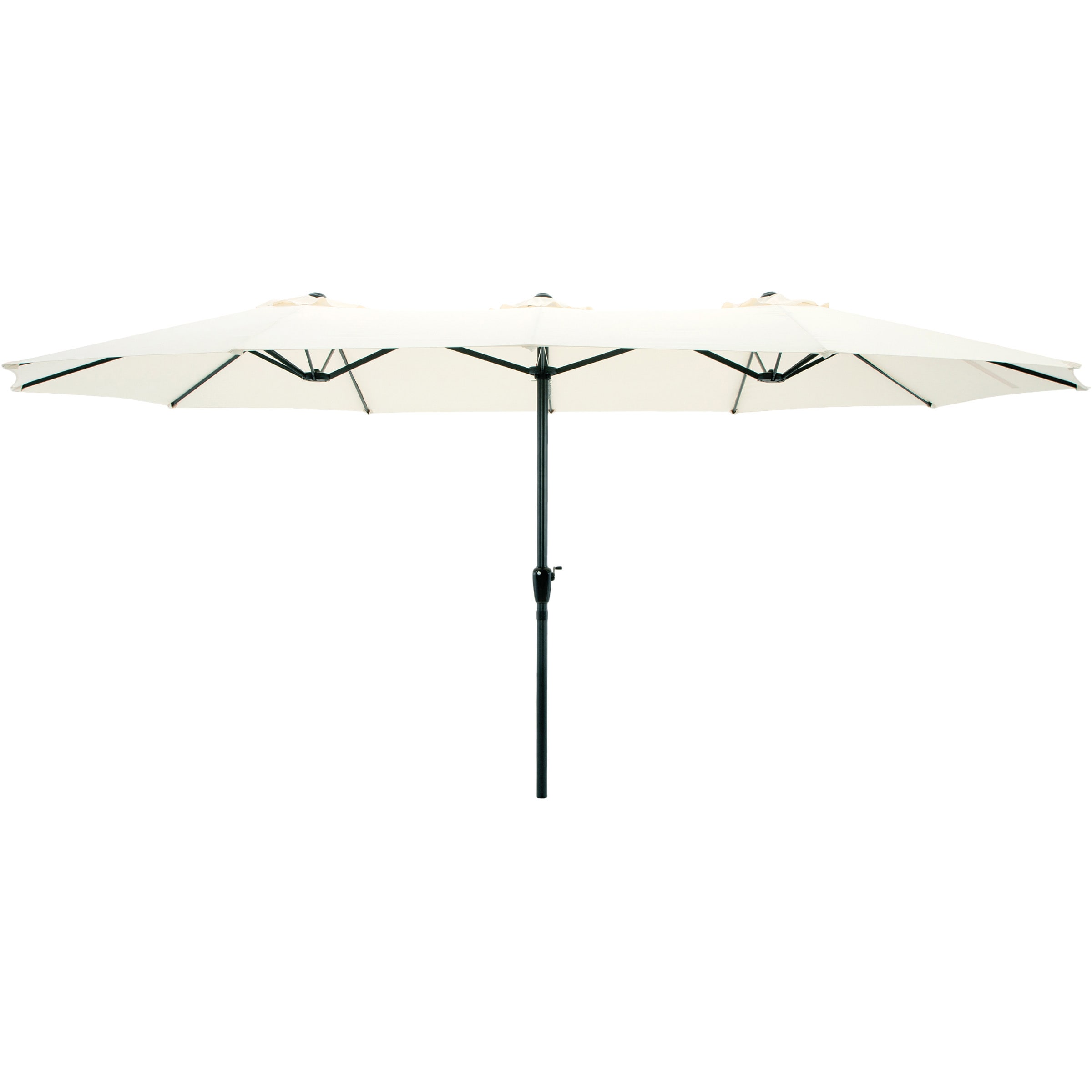 Pure Garden 50-LG1283 9-ft Steel Beige No-tilt Market Patio Umbrella