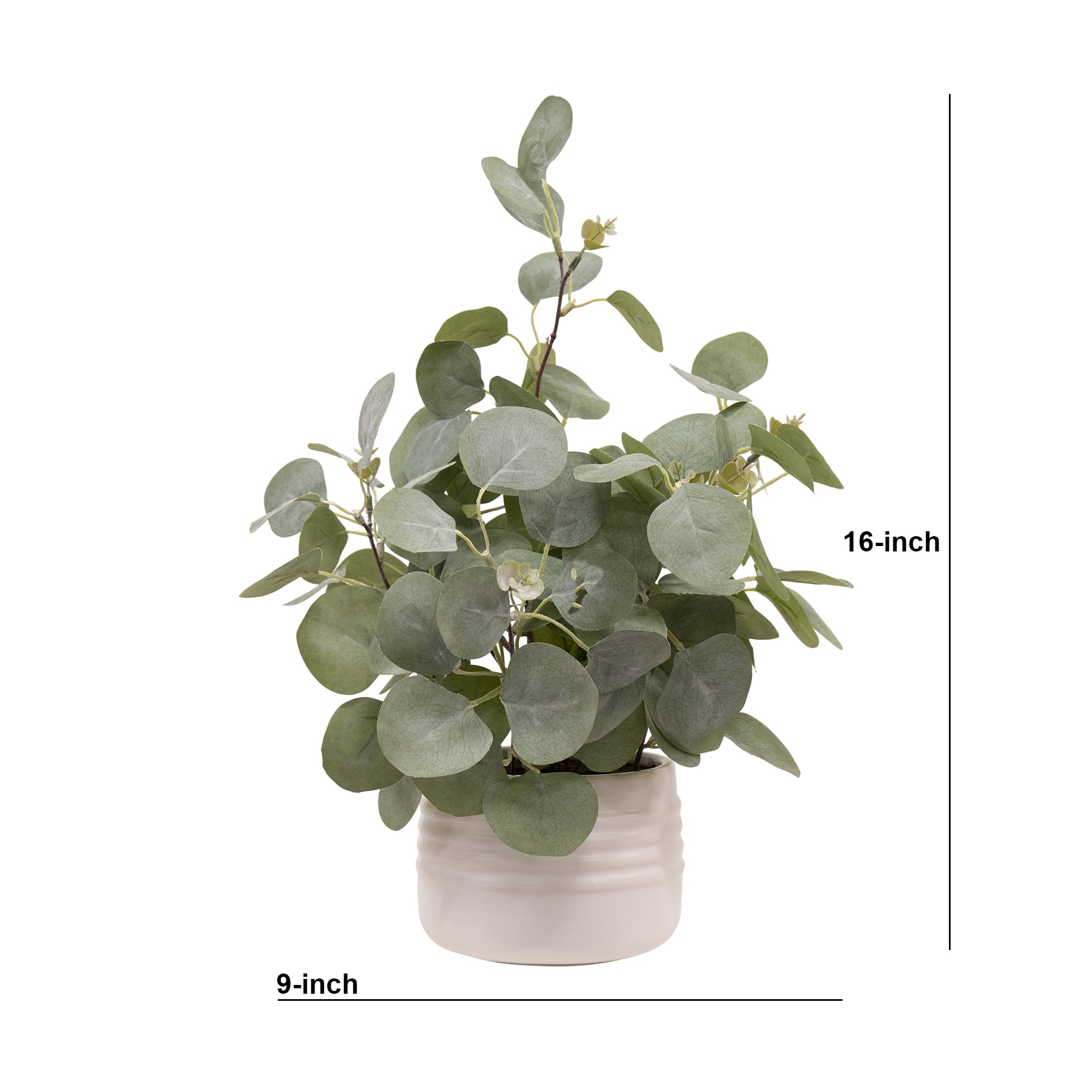 allen + roth 16-in Green Indoor Eucalyptus Artificial Plant P1000-LW at ...