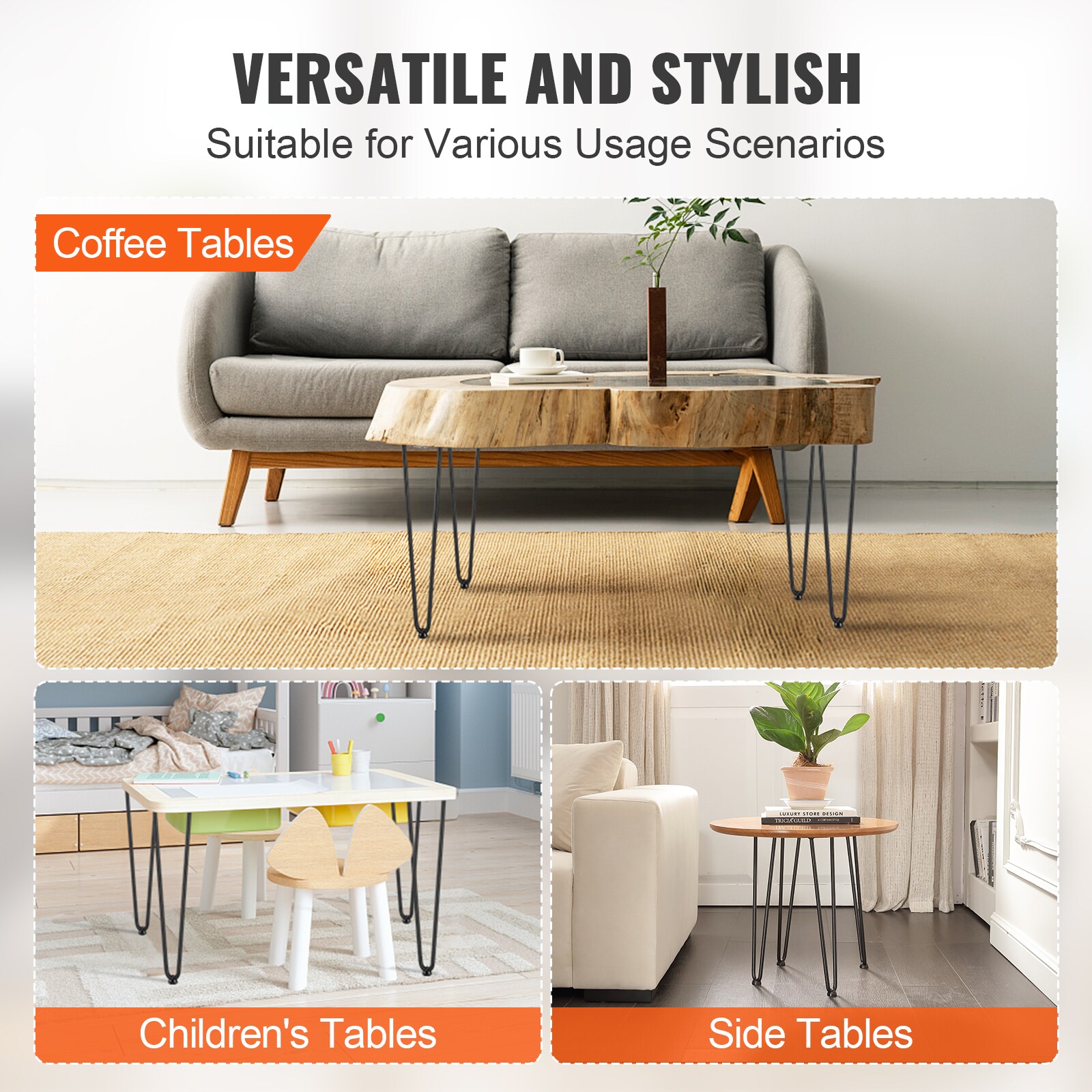VEVOR FJ2GZT19YC12MHTR0V0 Wood-Table-Legs - View #9