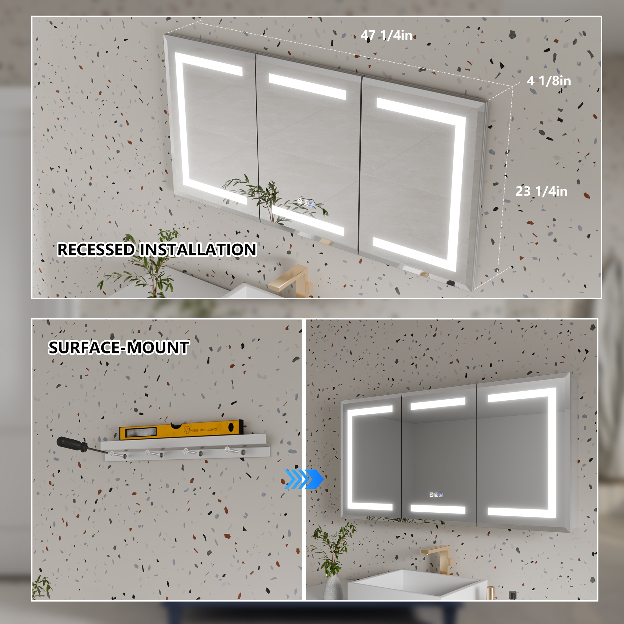 AAZJ BG-MCL3030 Bathroom-Medicine-Cabinets - View #10
