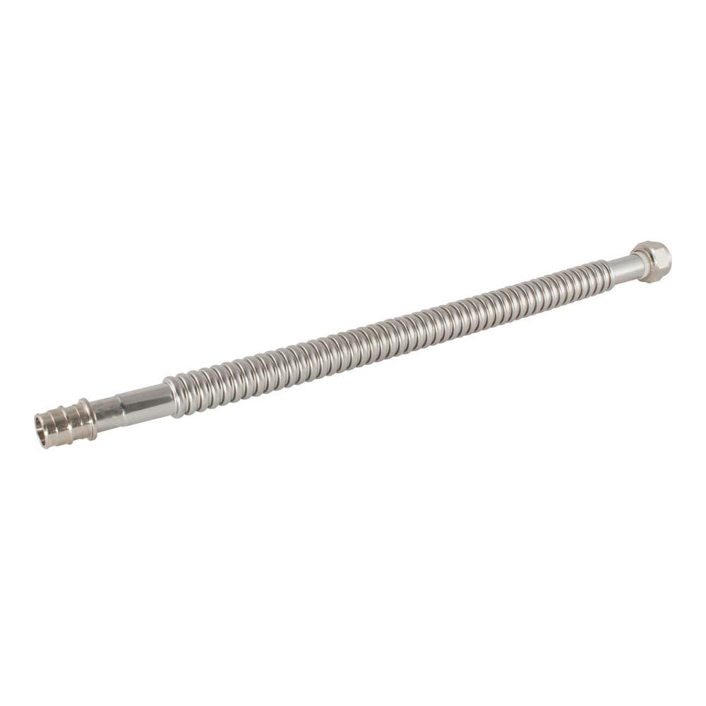 EASTMAN 438318 18-in 3/4 -in PEX-A Inlet x 3/4 -in FIP Outlet Corrugated stainless steel Water heater connector