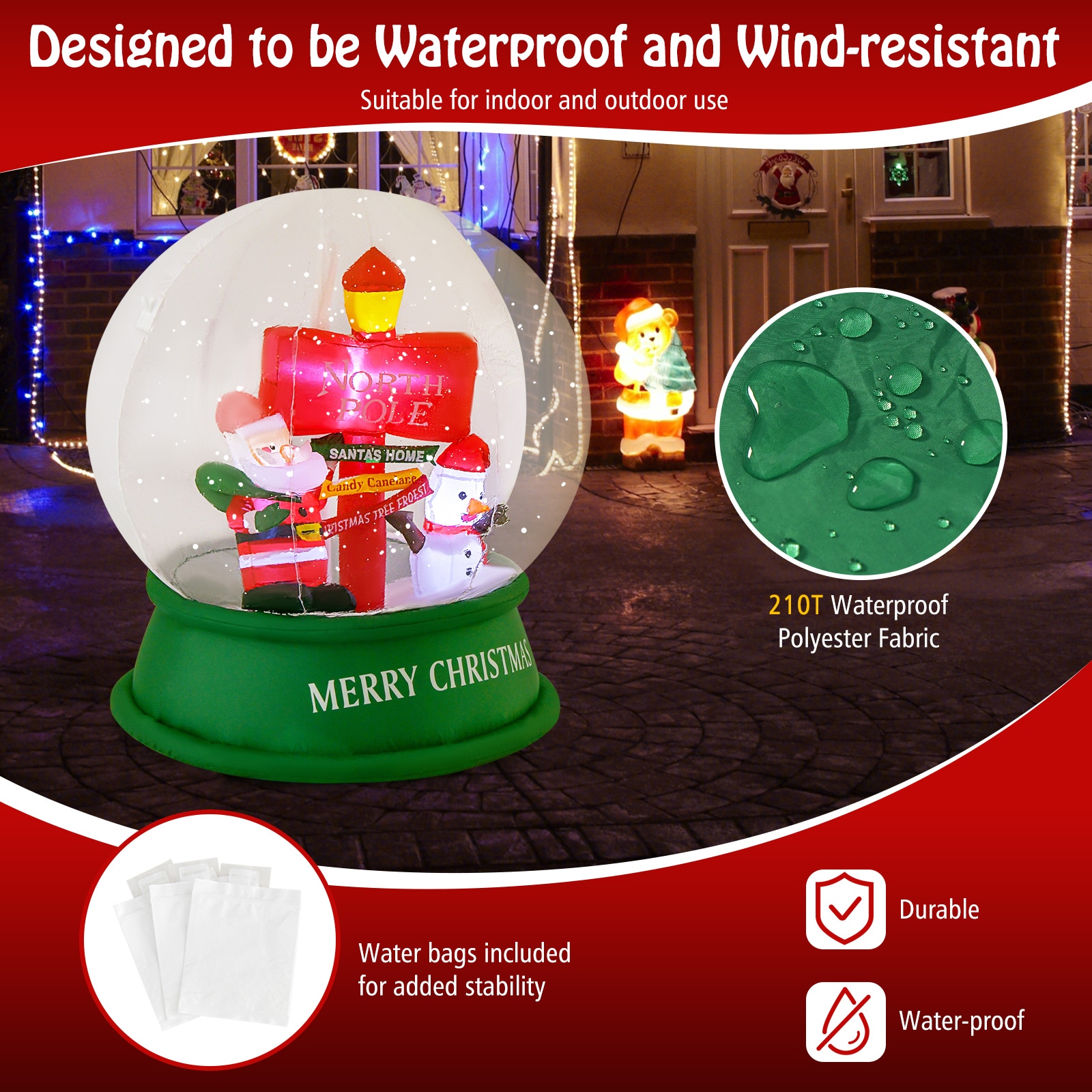 WELLFOR HYG23891US Christmas-Inflatables - View #10