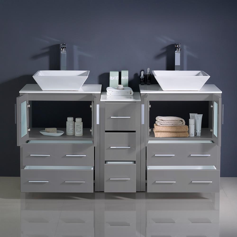 Fresca FCB62-241224GR-CWH-V Bath-Vanity-Combo - View #4